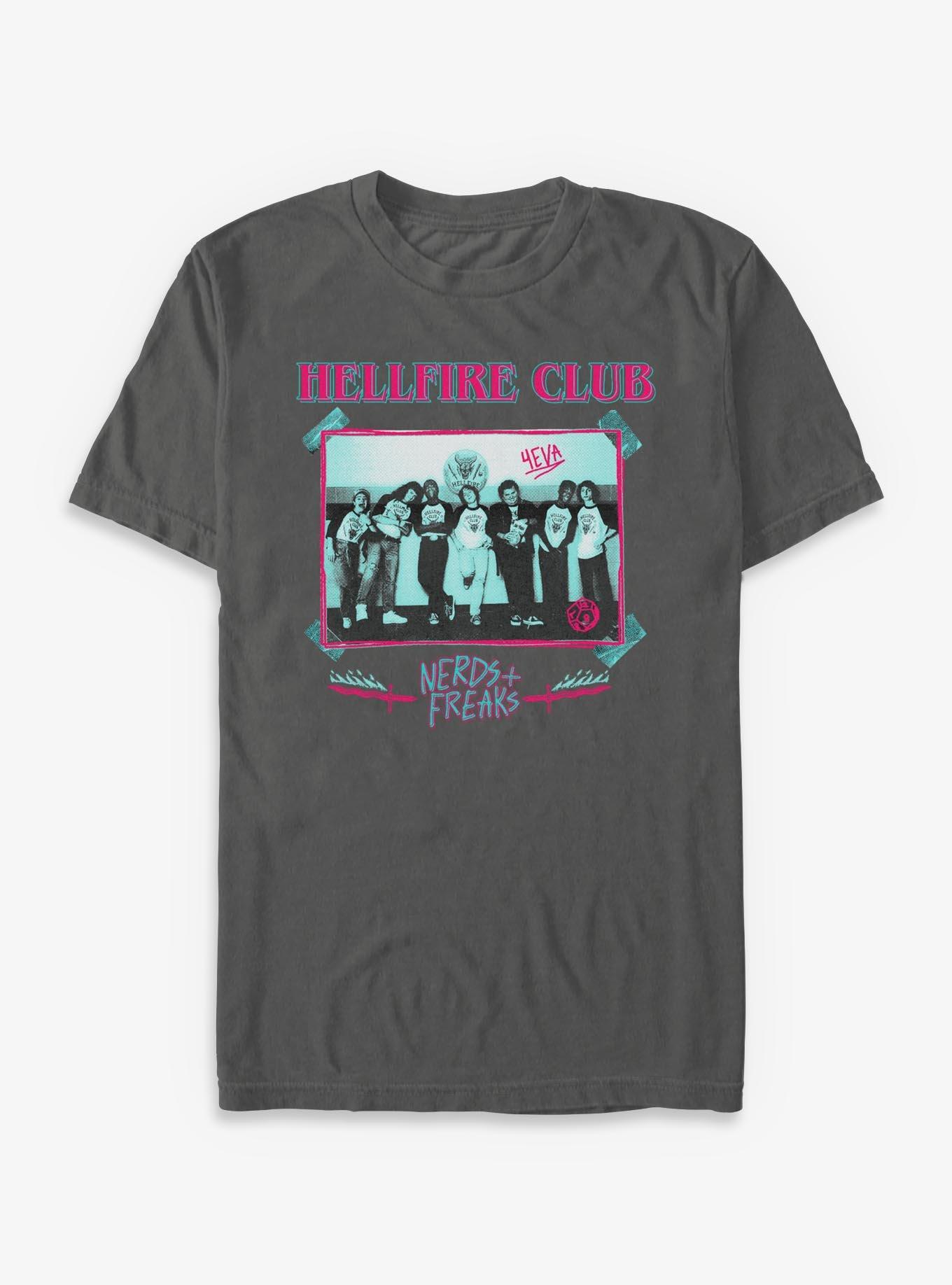 Stranger Things Hellfire Club Group Garment Dye T-Shirt, , hi-res