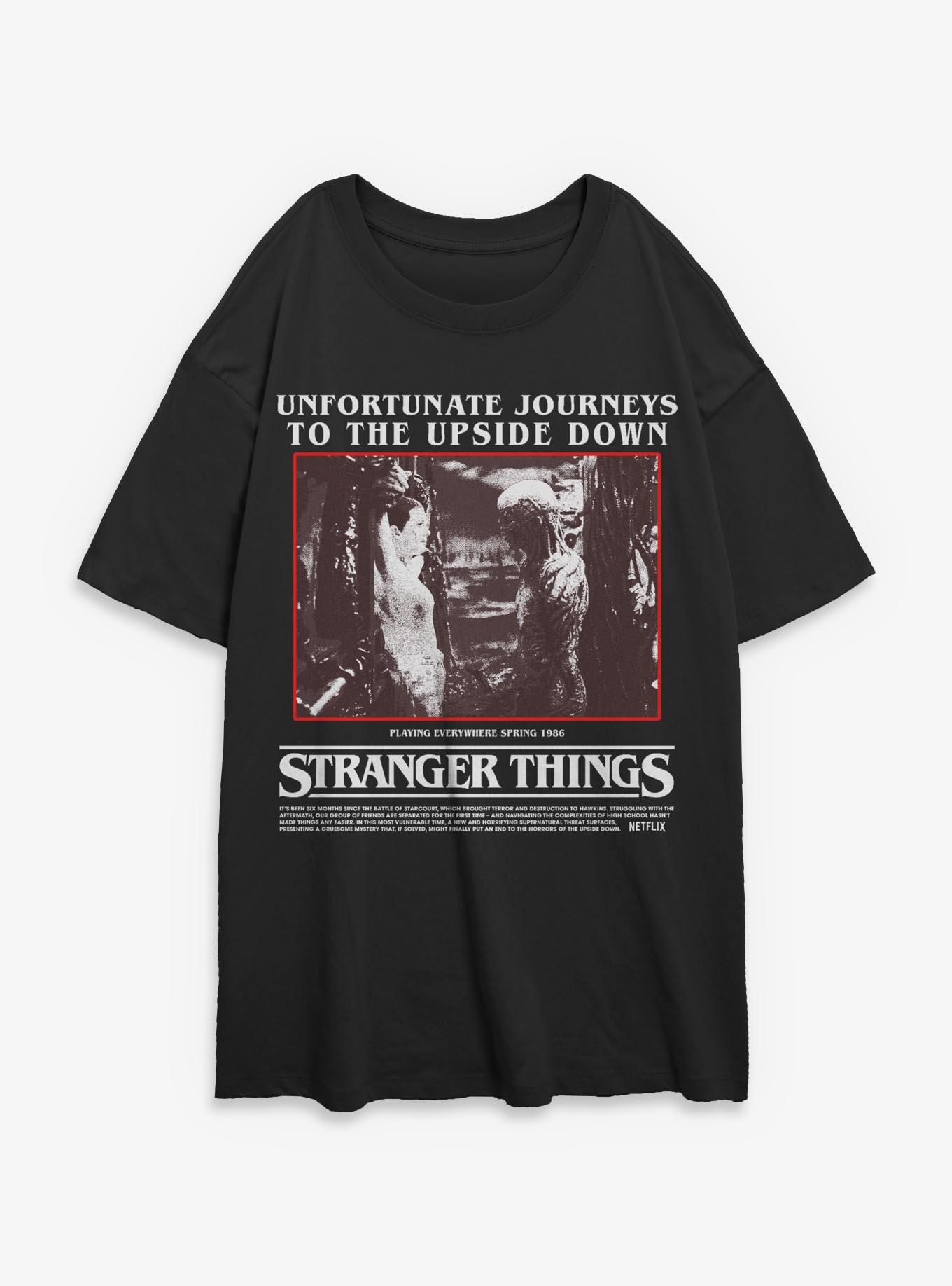 Stranger Things Unfortunate Journey Girls Oversized T-Shirt