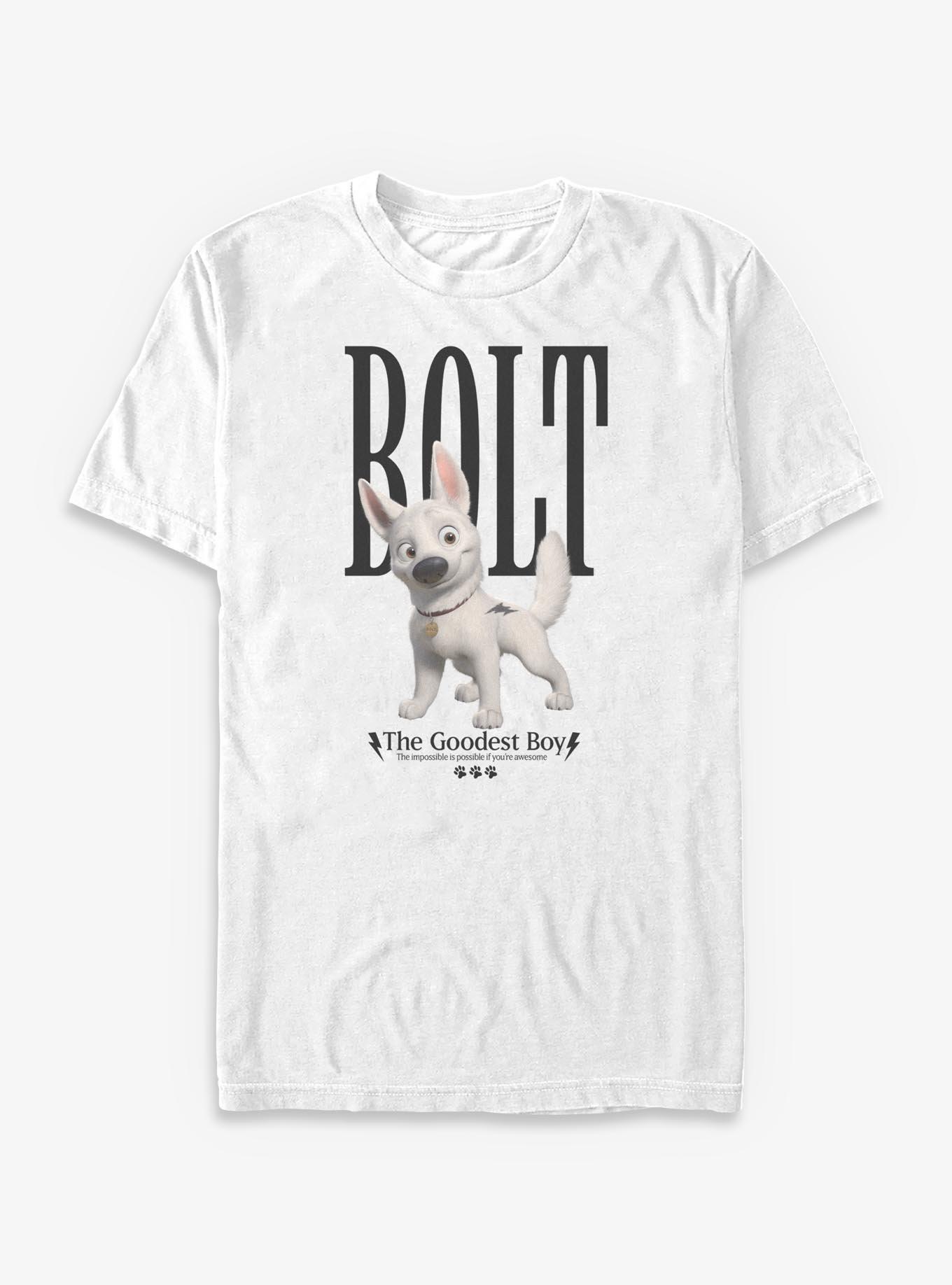 Disney Bolt The Impossible Is Possible If You're Awesome T-Shirt, WHITE, hi-res view 1