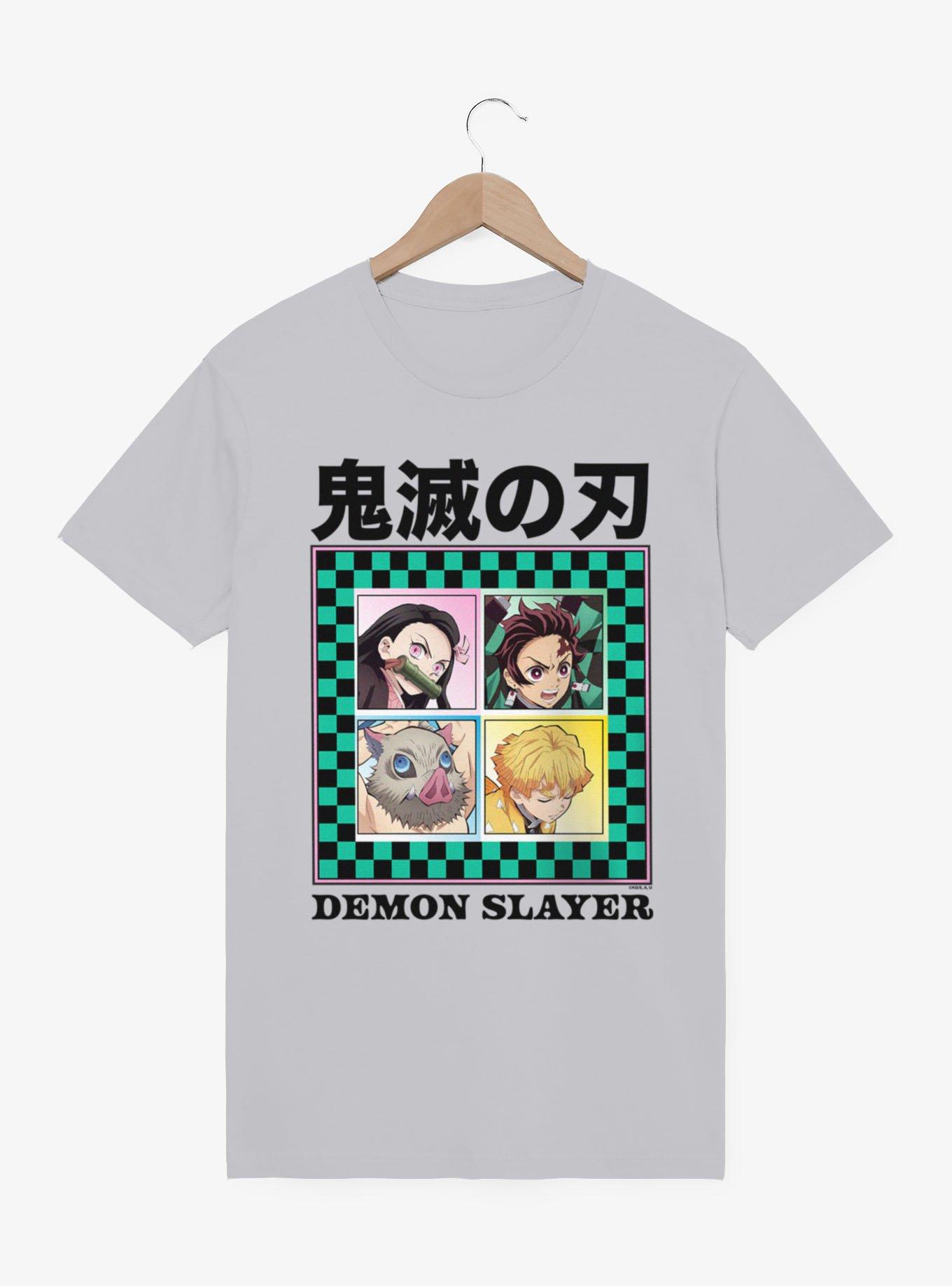 Demon Slayer: Kimetsu No Yaiba Checker Boxes Group T-Shirt, , hi-res