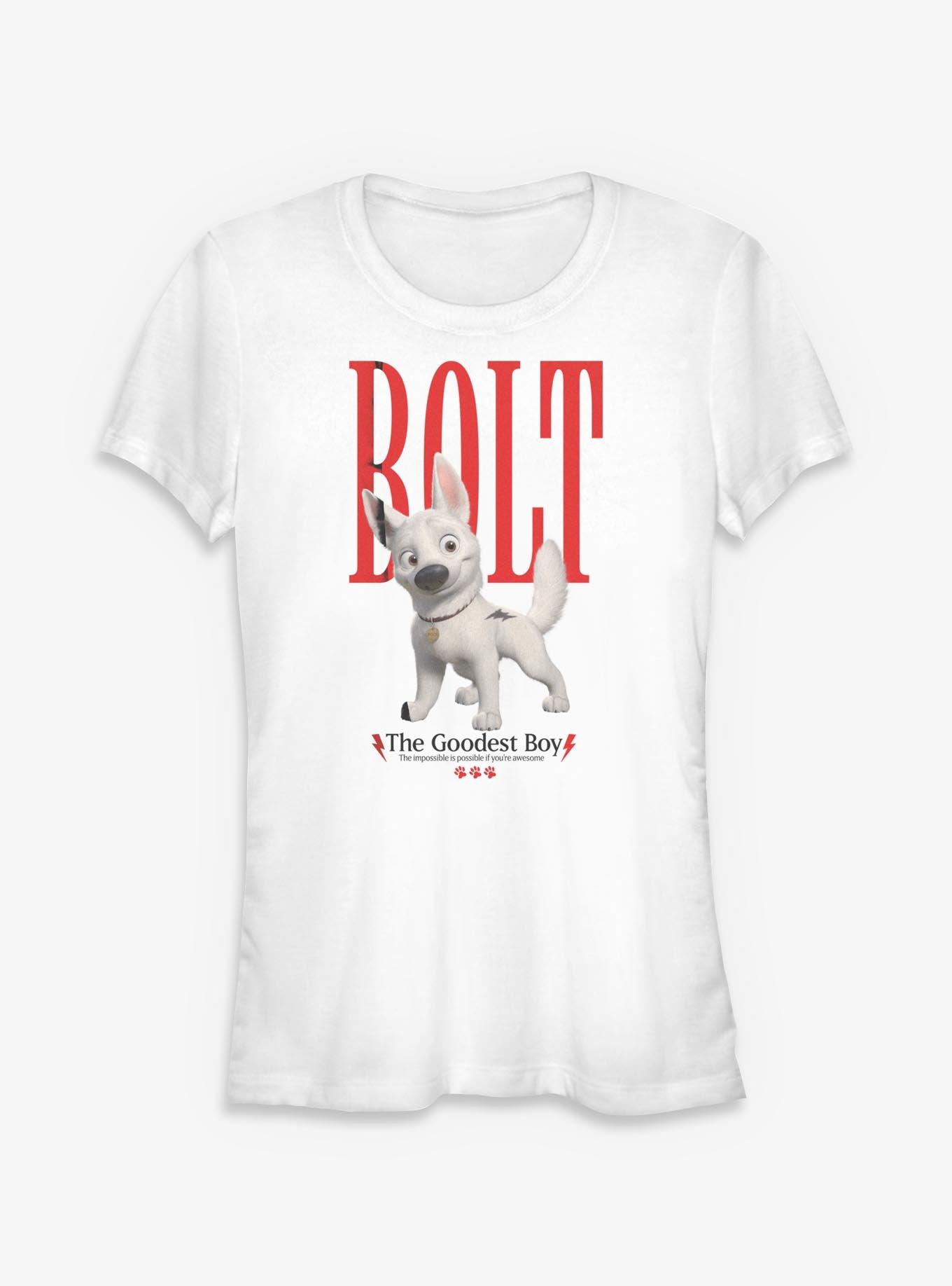 Disney Bolt The Goodest Boy Girls T-Shirt, WHITE, hi-res view 1