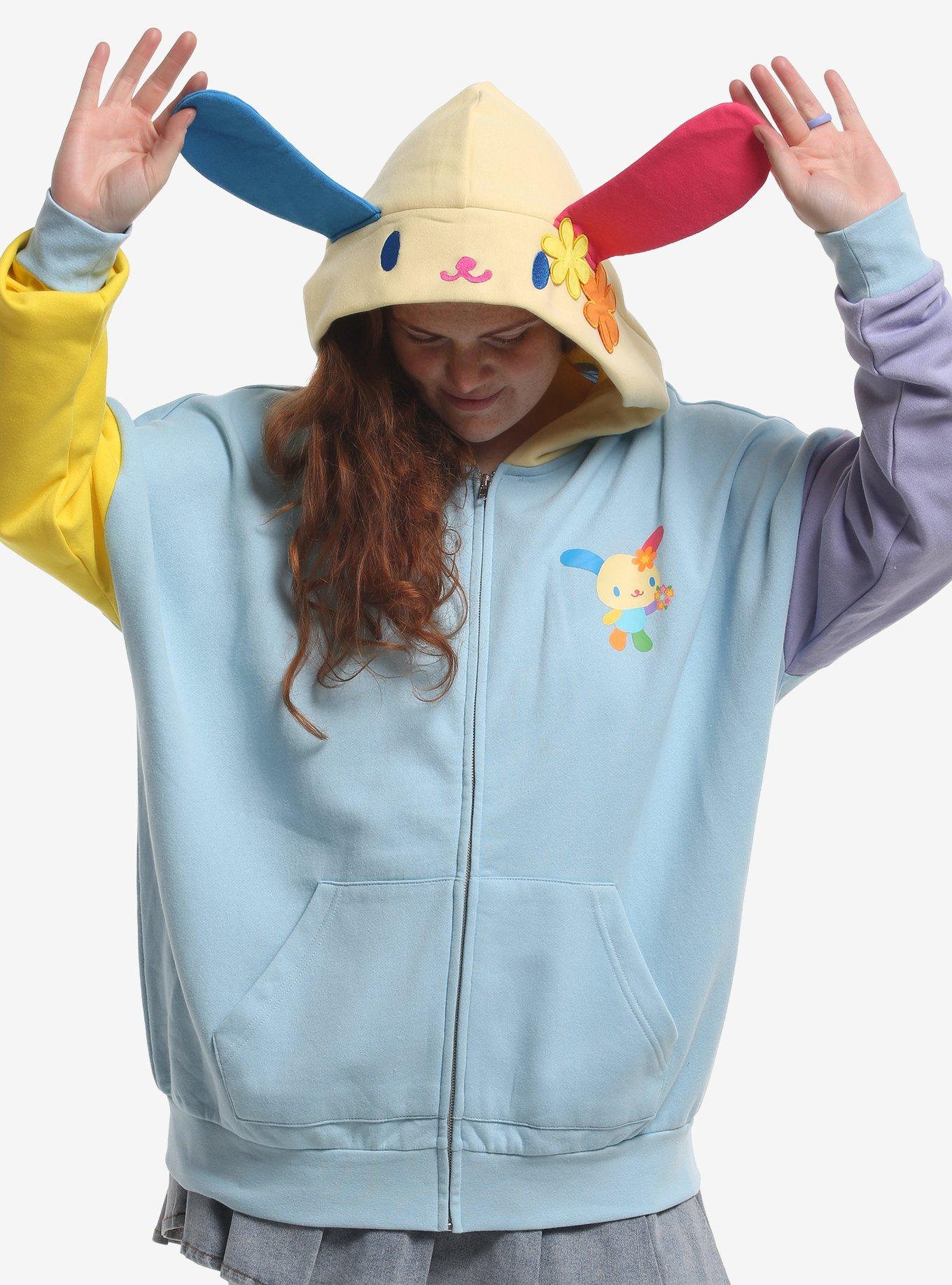 U*SA*HA*NA Color-Block Girls Hoodie Plus Size, , hi-res
