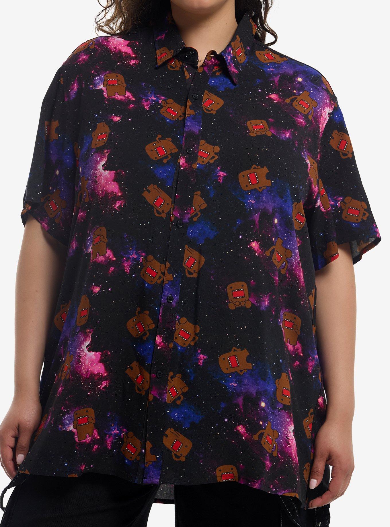 Domo Galaxy Girls Woven Button-Up Plus Size