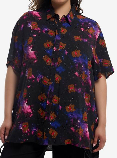 Domo Galaxy Girls Woven Button-Up Plus Size | Hot Topic