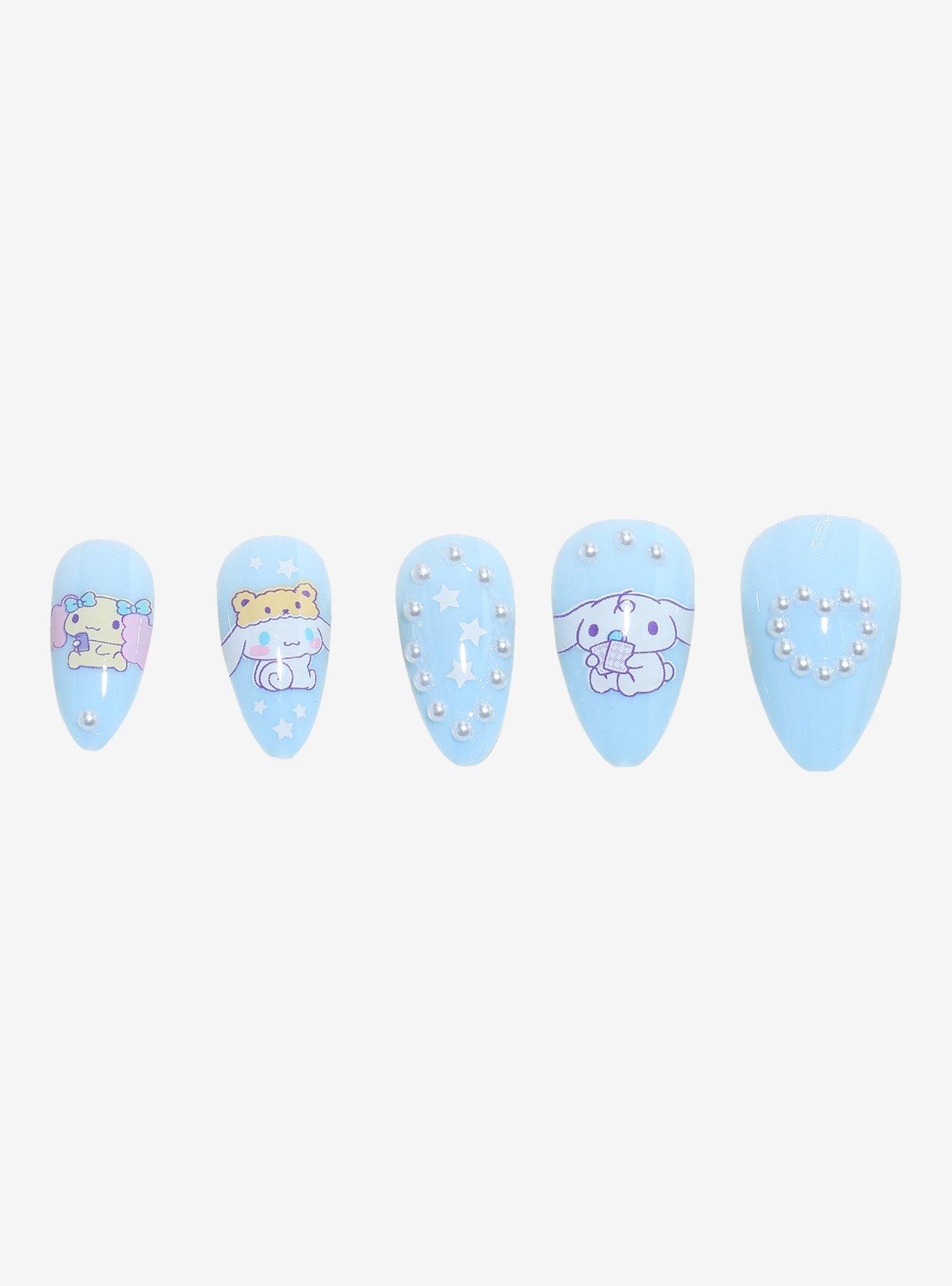 Cinnamoroll Sleepover Press-On Nail Set, , hi-res