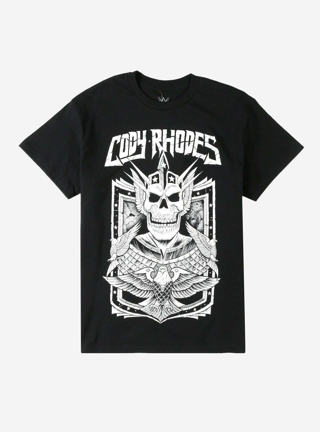 WWE X Sawblade Cody Rhodes Skeleton Crest T-Shirt, , hi-res