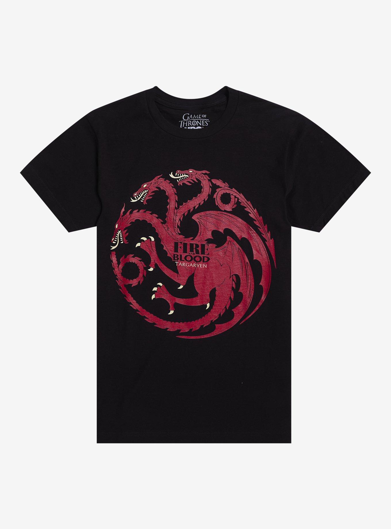 Fire And Blood Targaryen Sigil T-Shirt