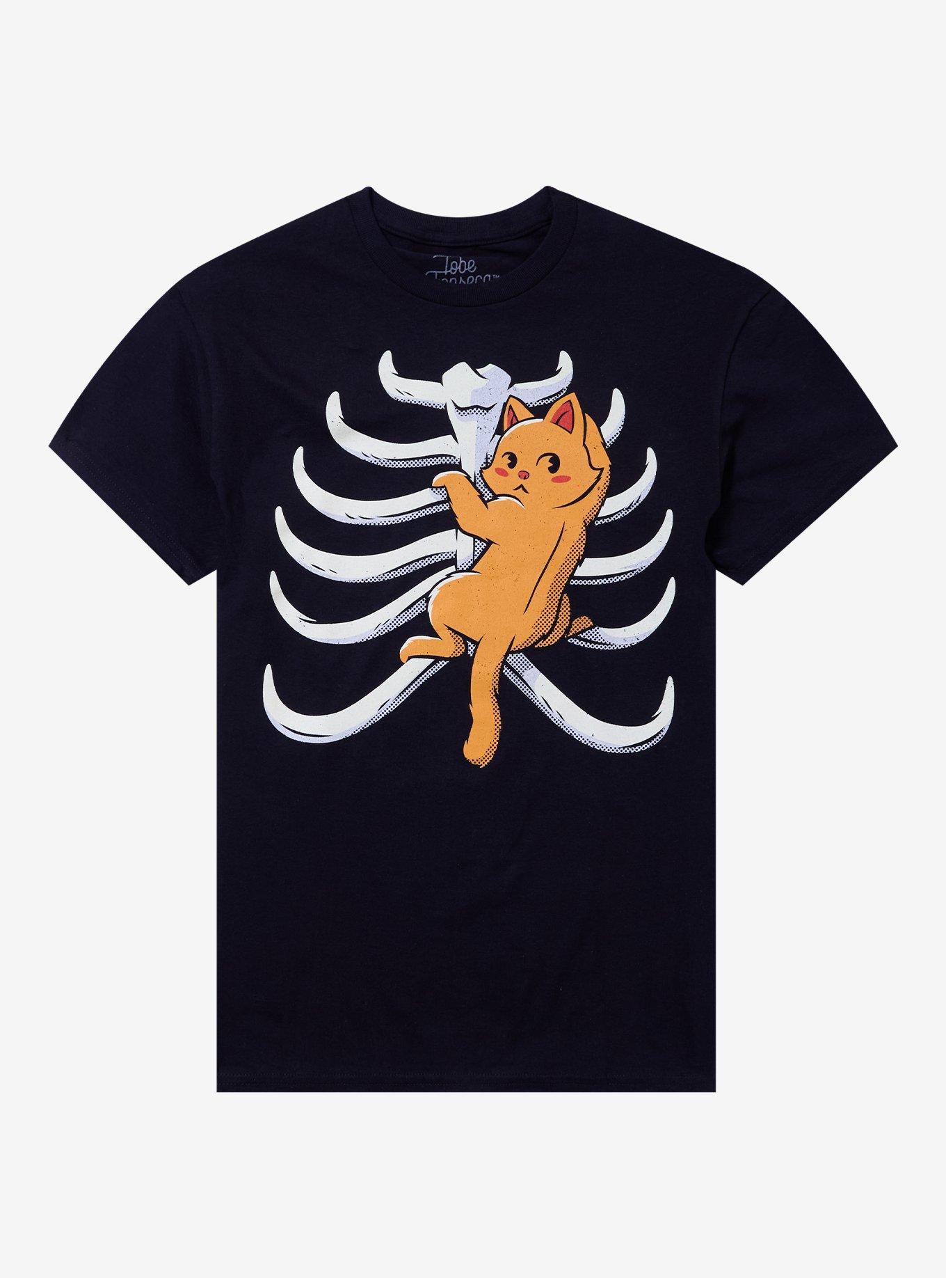 Cat Climbing Rib Cage T-Shirt By Tobe Fonseca, , hi-res