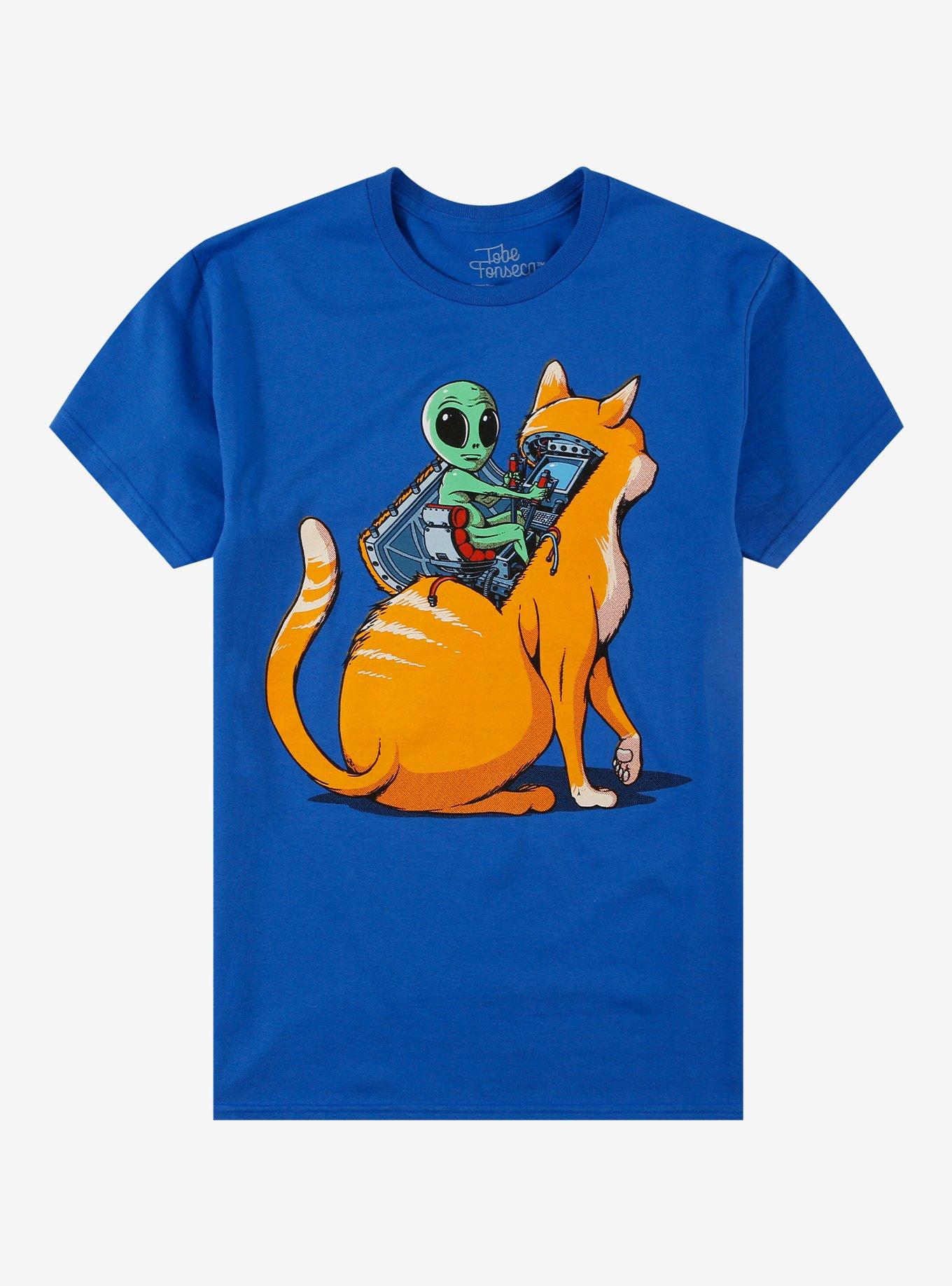 Orange Cat Alien T-Shirt By Tobe Fonseca, , hi-res