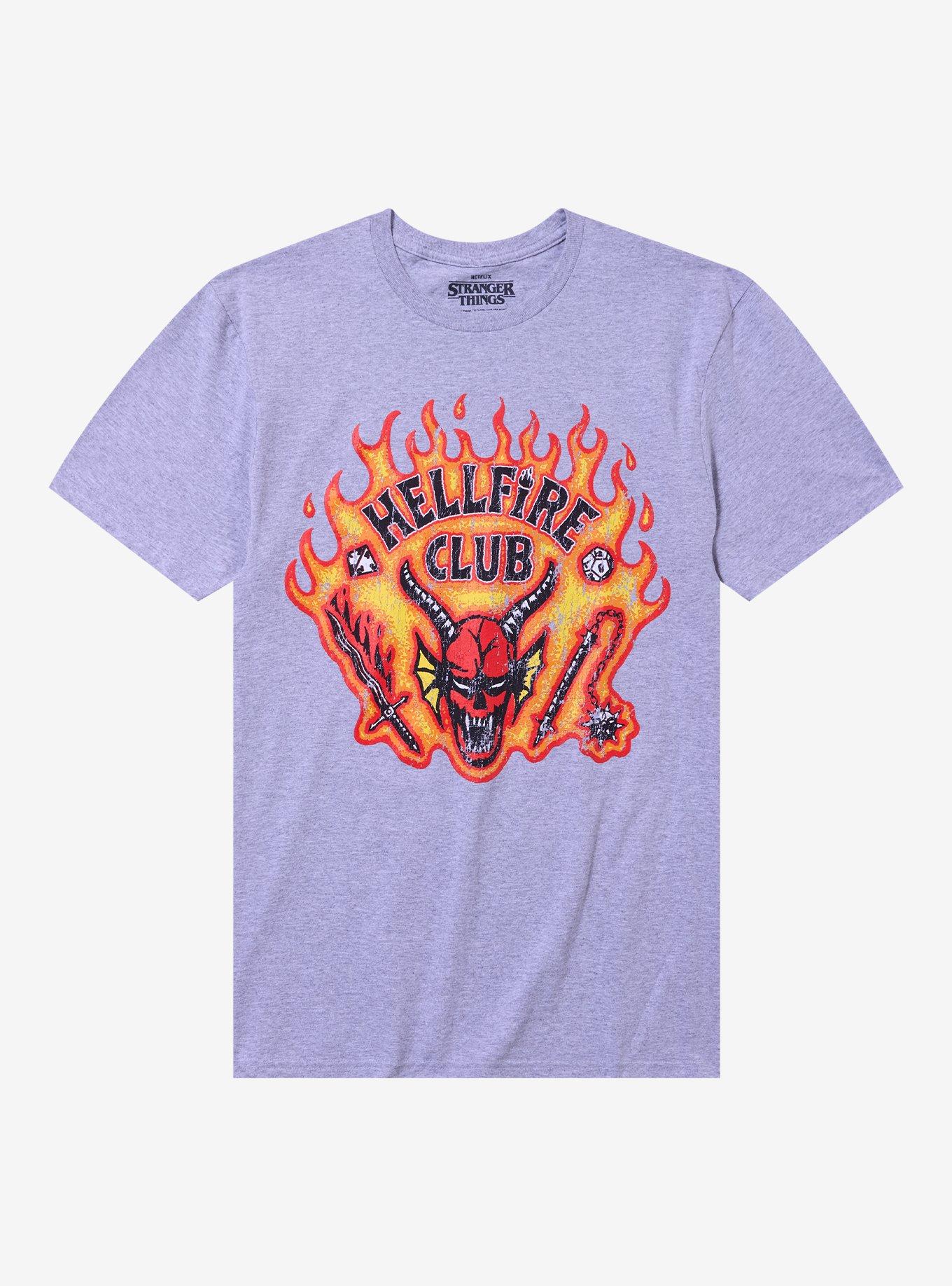 Stranger Things Hellfire Club Grey T-Shirt, , hi-res