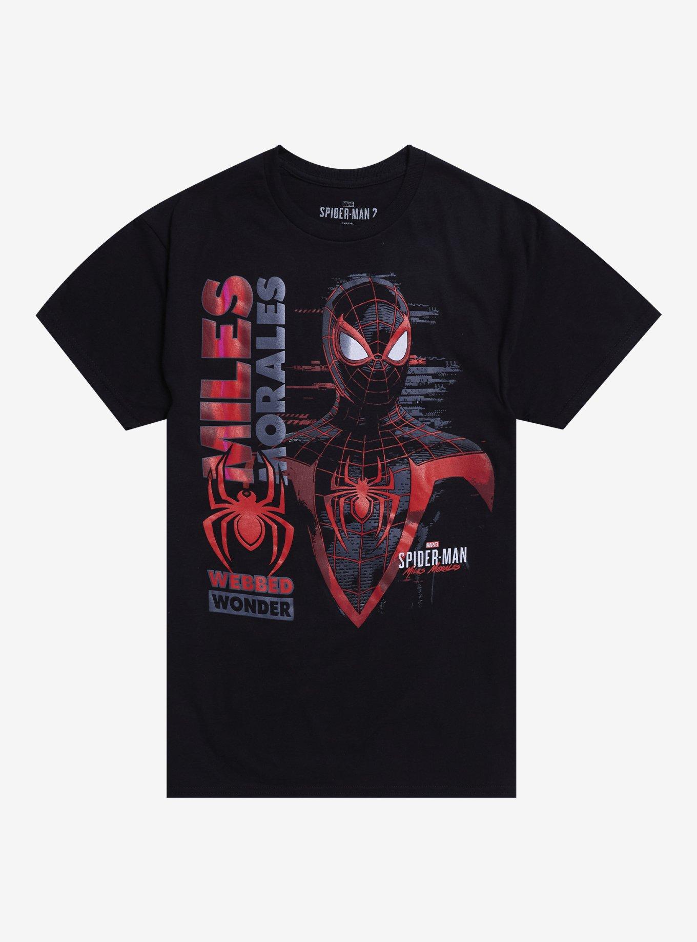 Marvel Spider-Man 2 Miles Morales Glitch T-Shirt, , hi-res