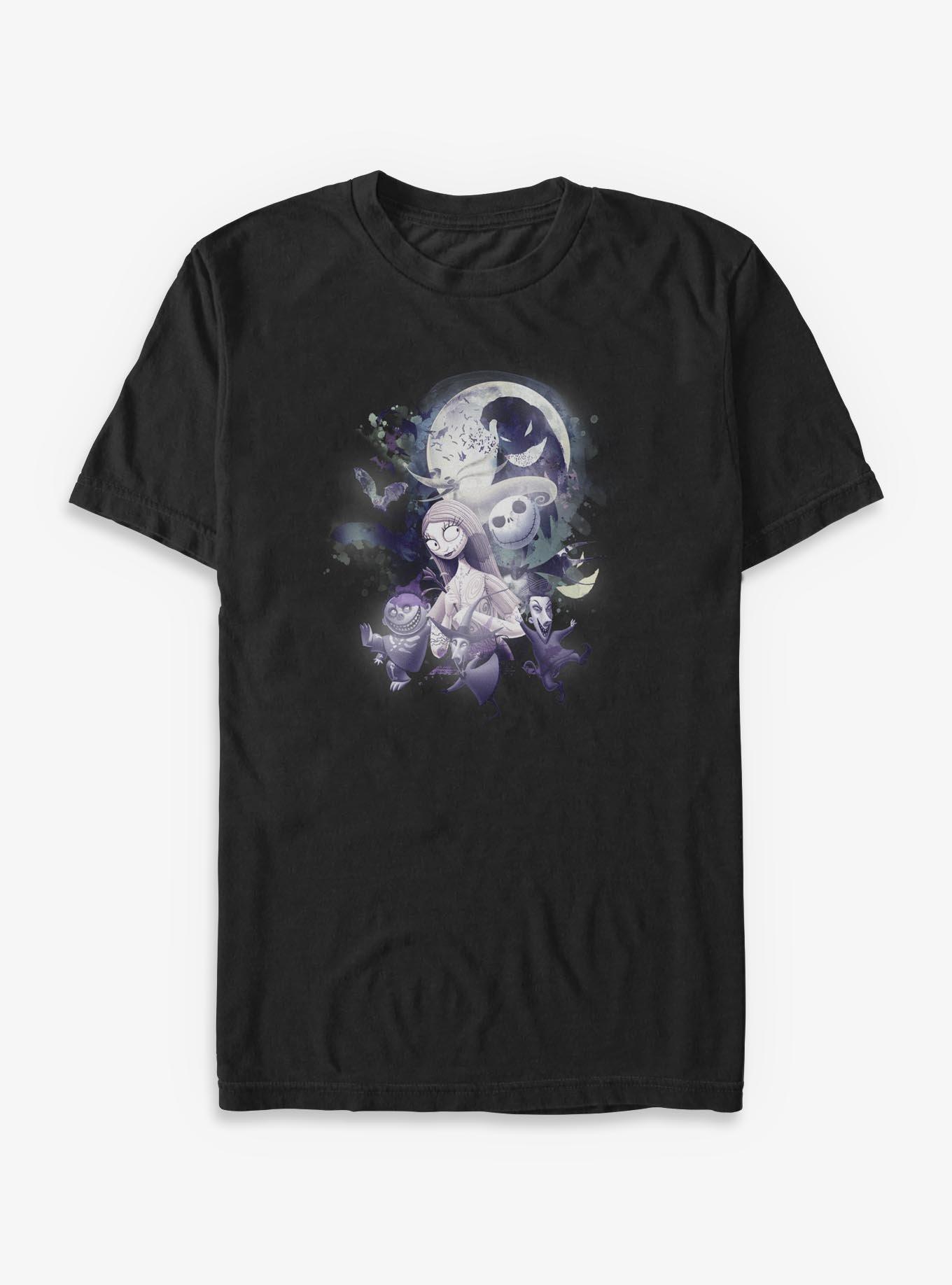 Disney The Nightmare Before Christmas Jack And Friends Glow Night Big & Tall T-Shirt