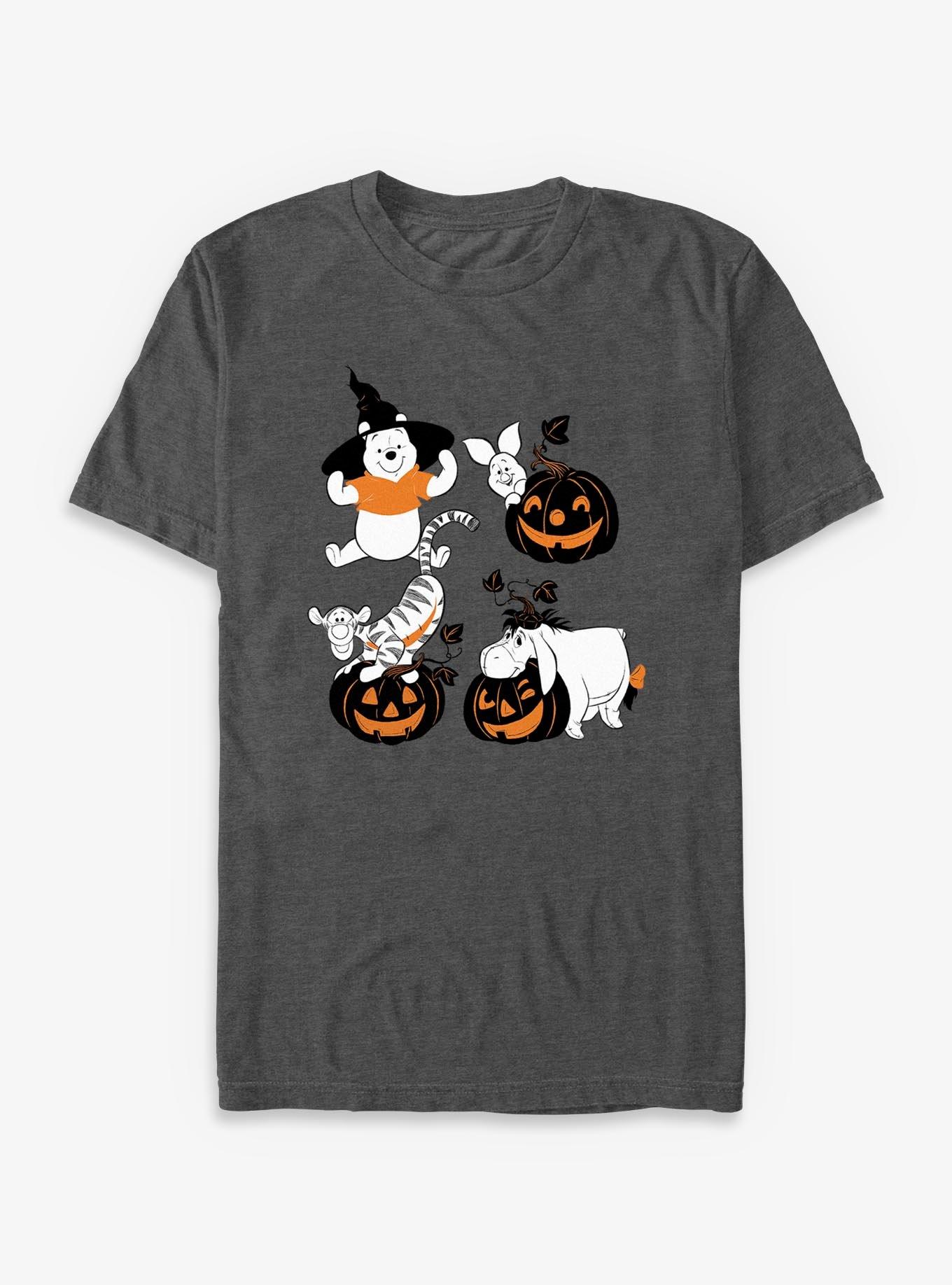 Disney Winnie The Pooh Pooh And Friends Halloween Grid Big & Tall T-Shirt, , hi-res