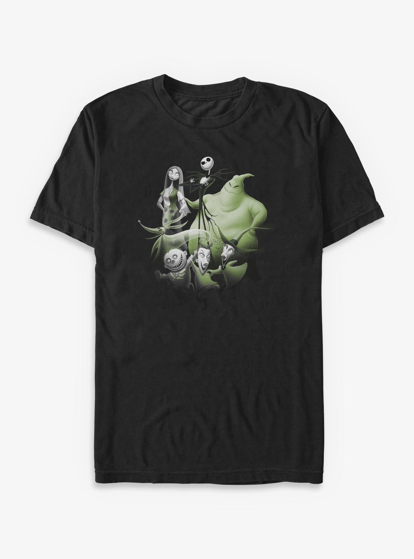 Disney The Nightmare Before Christmas Character Group Shot Big & Tall T-Shirt, , hi-res