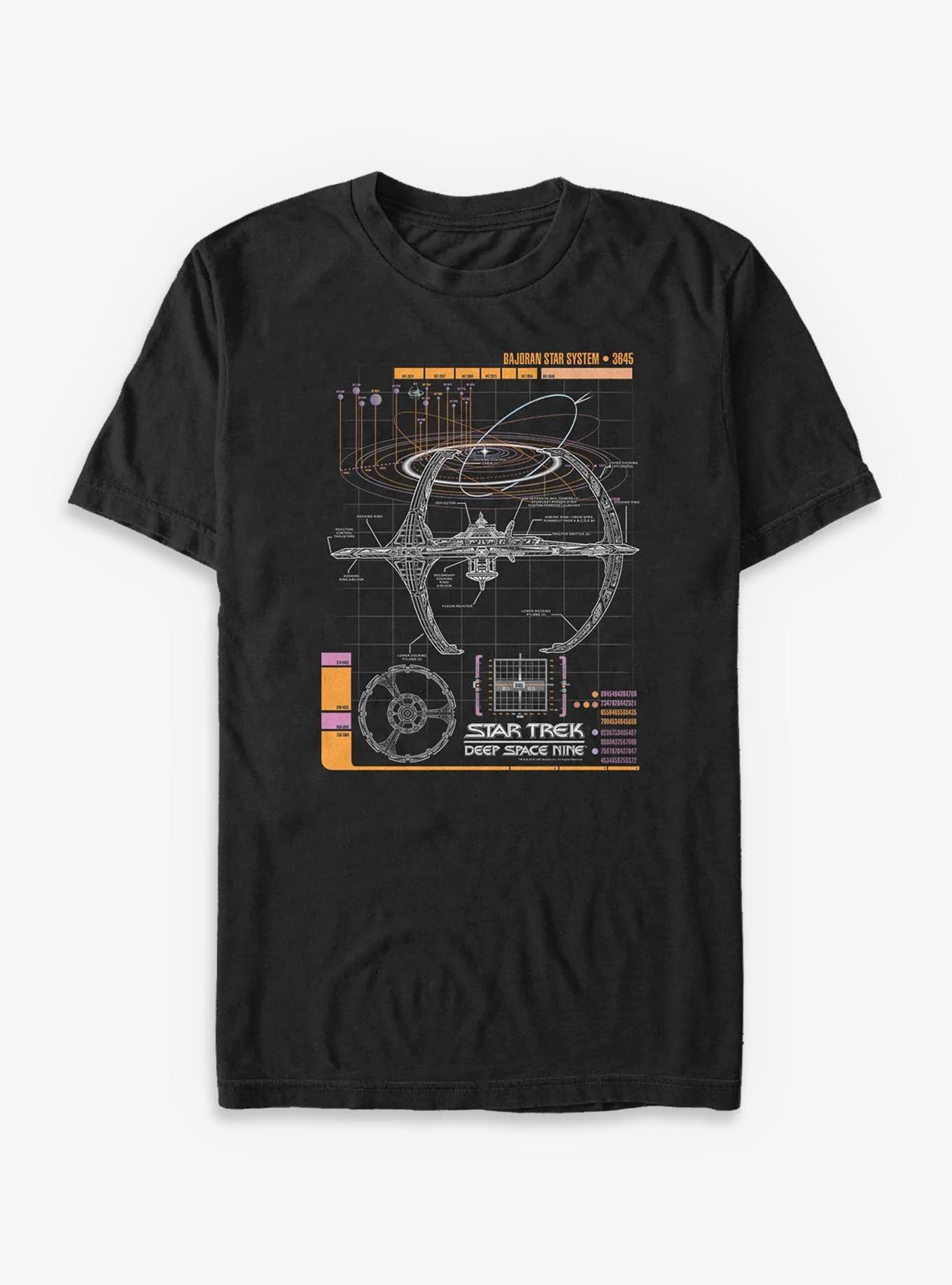Star Trek Nine Schematic Big & Tall T-Shirt