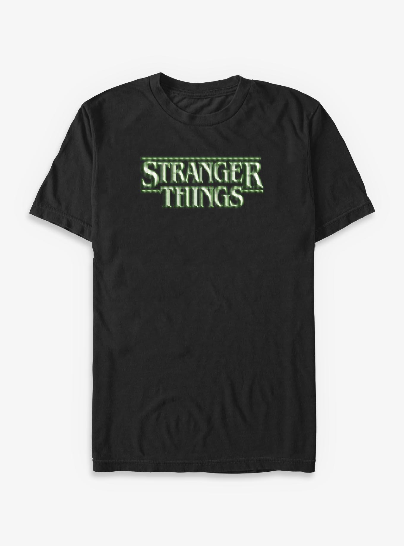 Stranger Things Green Glitch Stranger Big & Tall T-Shirt