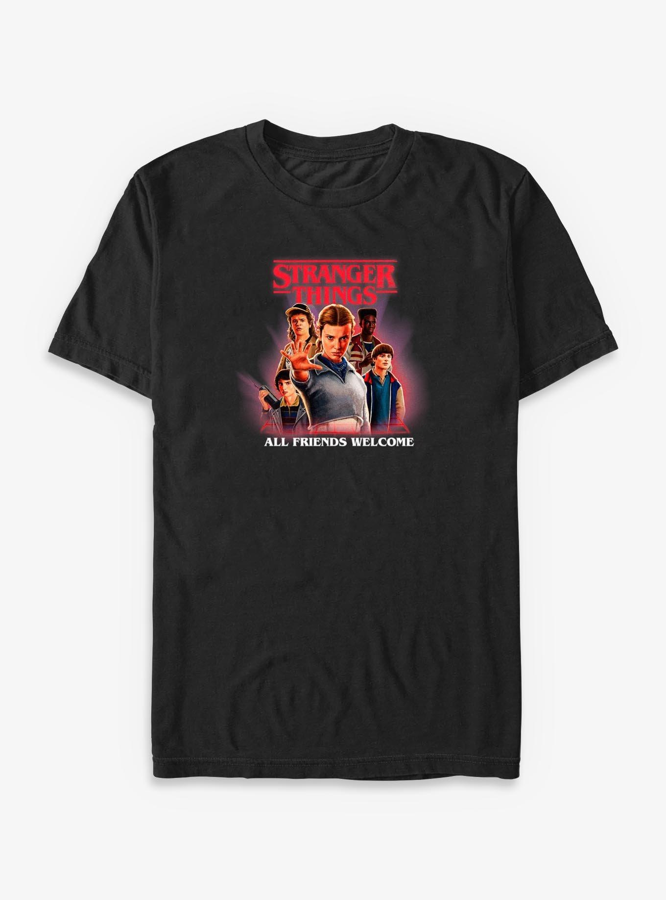 Stranger Things All Friends Welcome Big & Tall T-Shirt, , hi-res