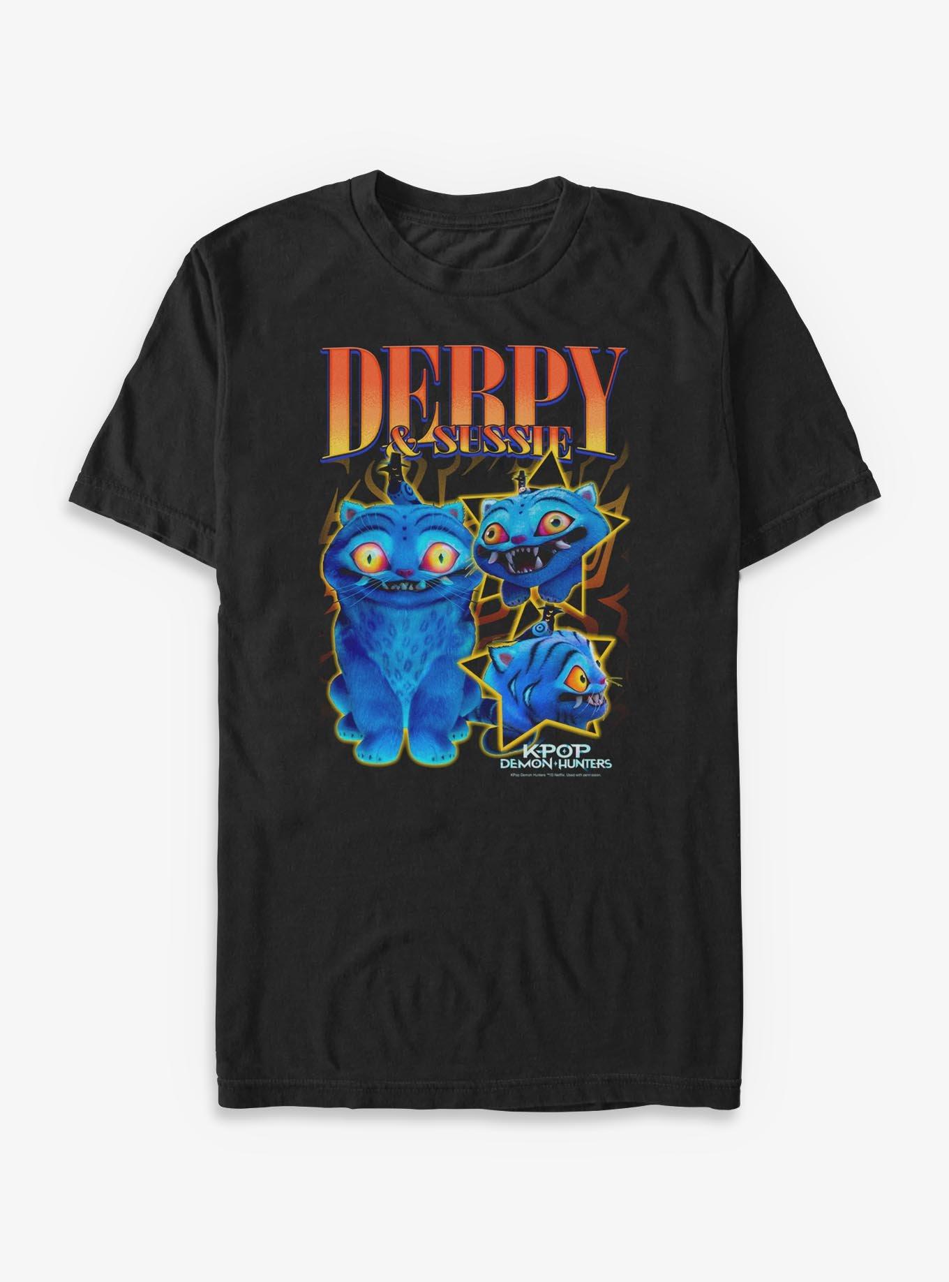 KPop Demon Hunters Derpy Tiger And Sussie Big & Tall T-Shirt