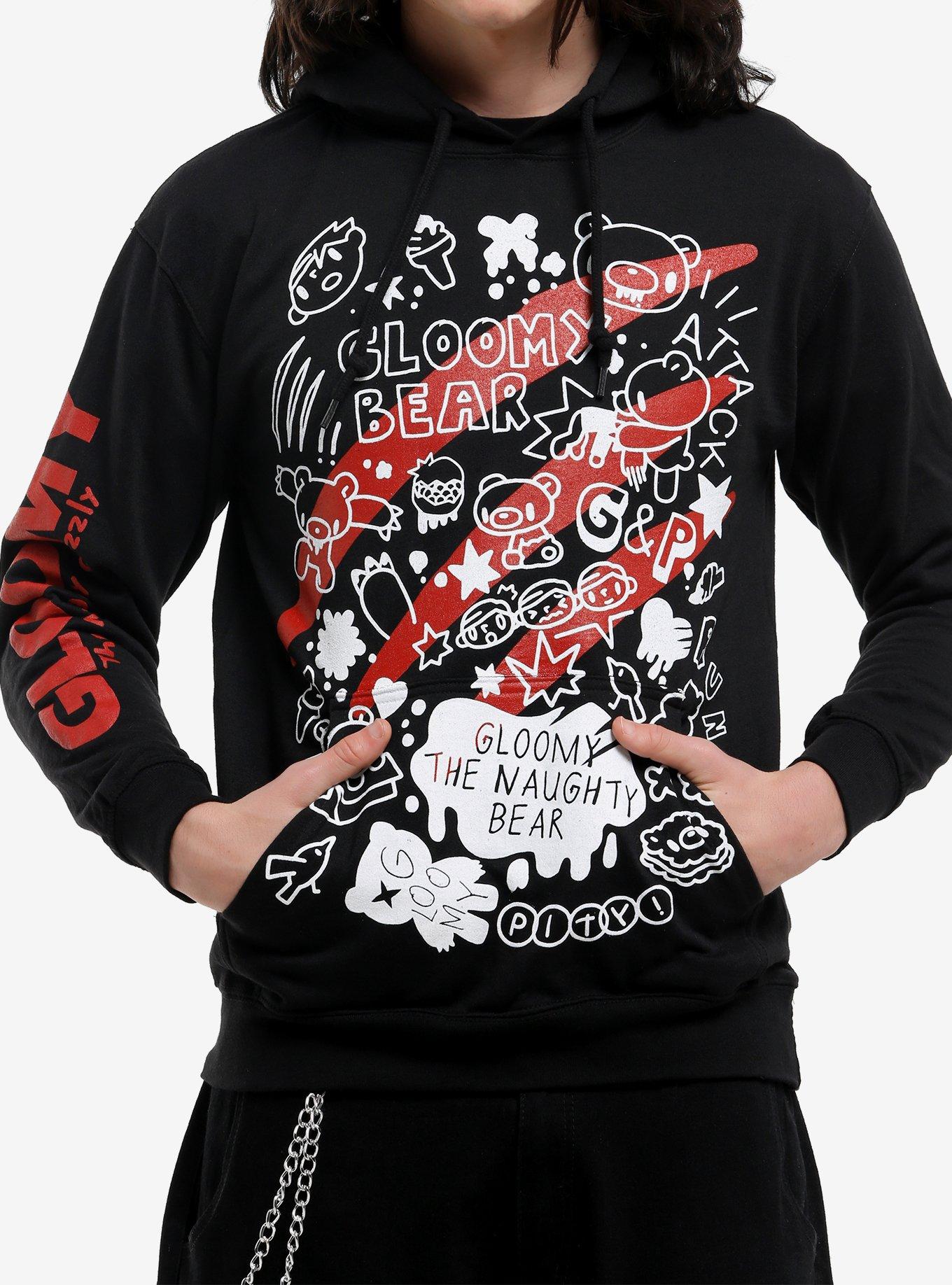 Gloomy Bear Icons Hoodie