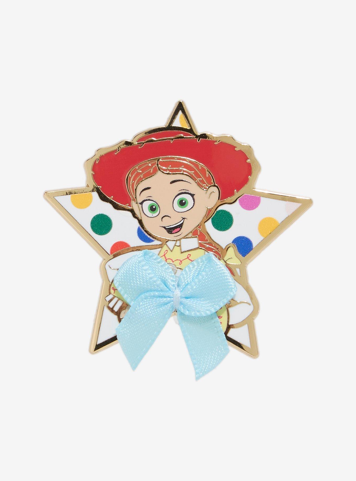 Disney Pixar Toy Story Jessie Fabric Bow Star-Shaped Enamel Pin &mdash; BoxLunch Exclusive, , hi-res