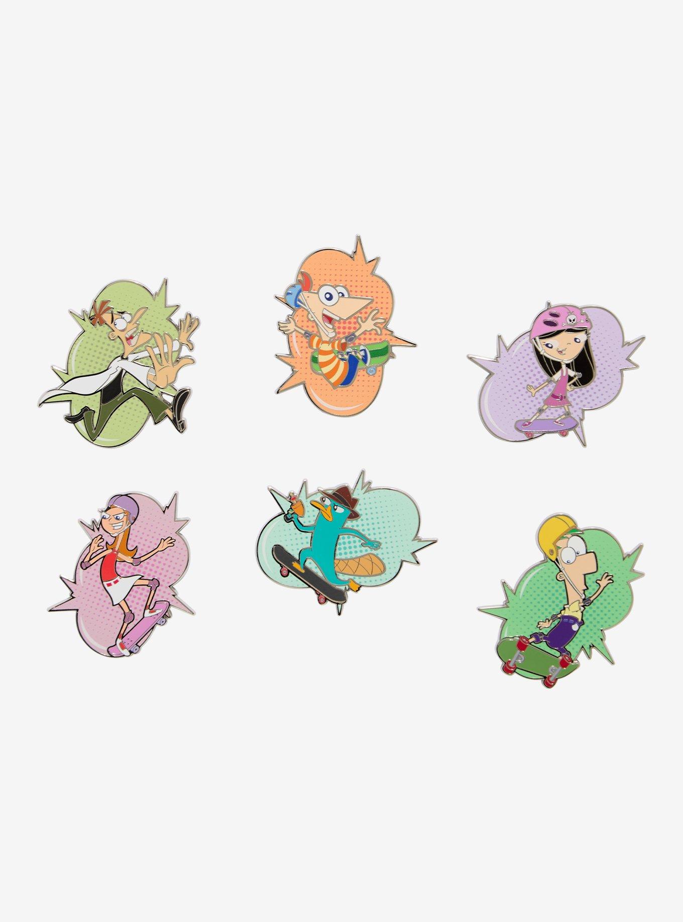 Disney Phineas and Ferb Skateboard Blind Box Enamel Pin - BoxLunch Exclusive, , hi-res