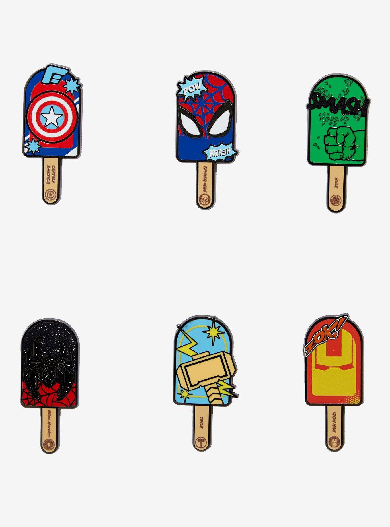 Marvel Popsicle Characters Blind Box Enamel Pin &mdash; BoxLunch Exclusive, , hi-res