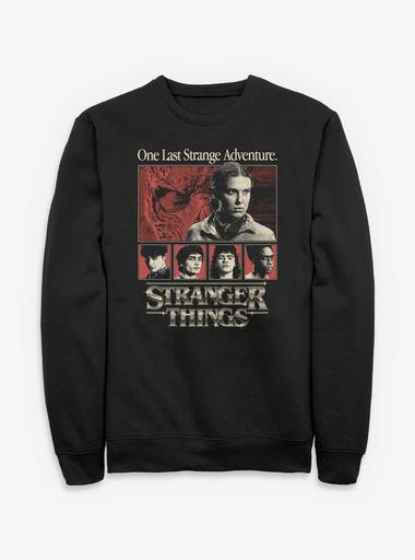 トップス Stranger Things Crewneck Sweat HEROS Stranger Things One Last Strange Adventure Sweatshirt Hot Topic
