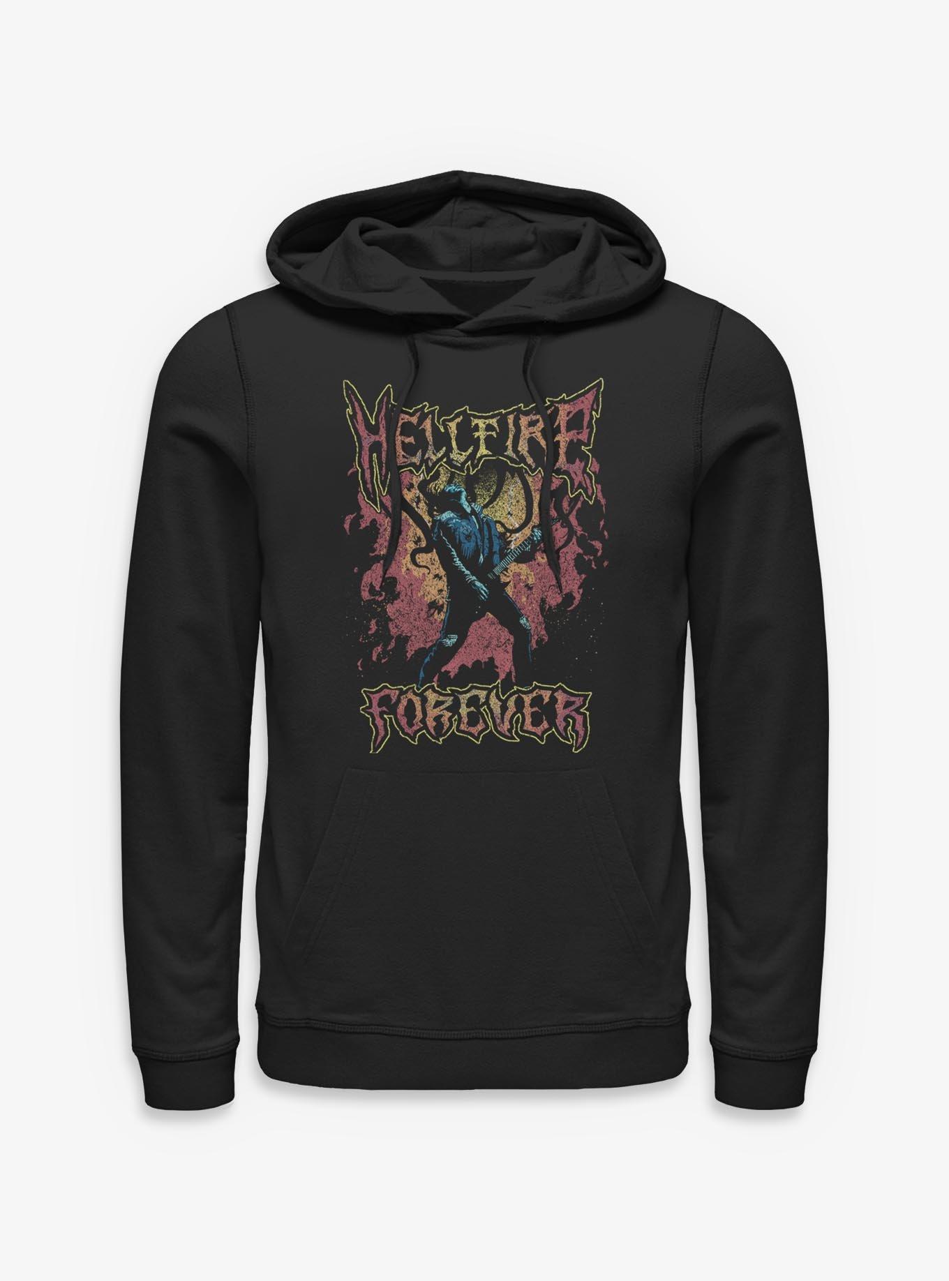 Stranger Things Eddie Munson Hellfire Forever Hoodie Hot Topic Exclusive, , hi-res