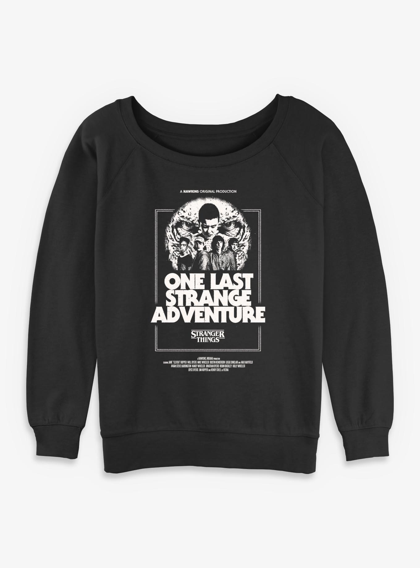 Stranger Things A Hawkins Original Production Girls Slouchy Sweatshirt, , hi-res