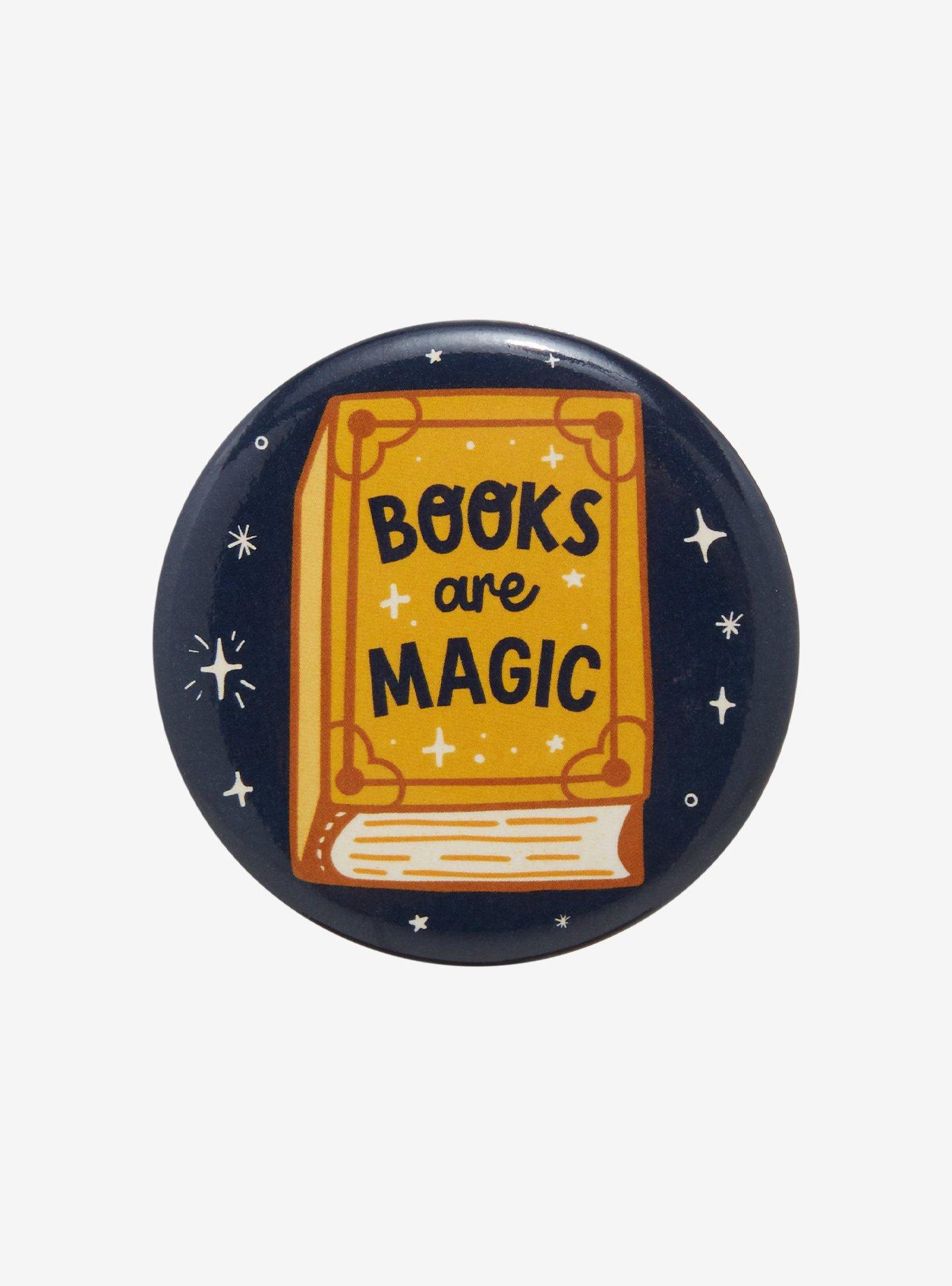 Books Are Magic Circular Magnet, , hi-res