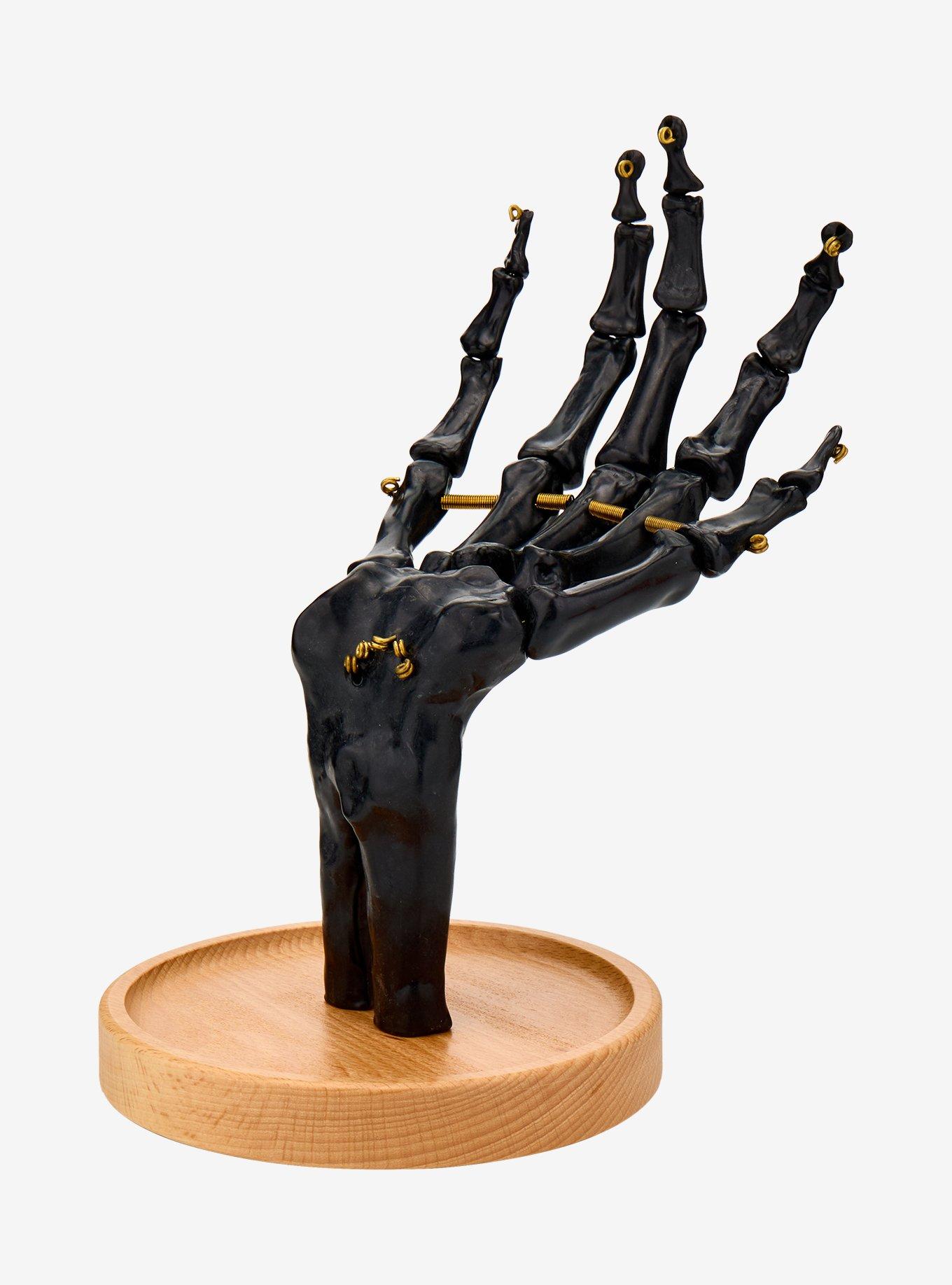 Black Skeleton Hand Jewelry Stand, , hi-res