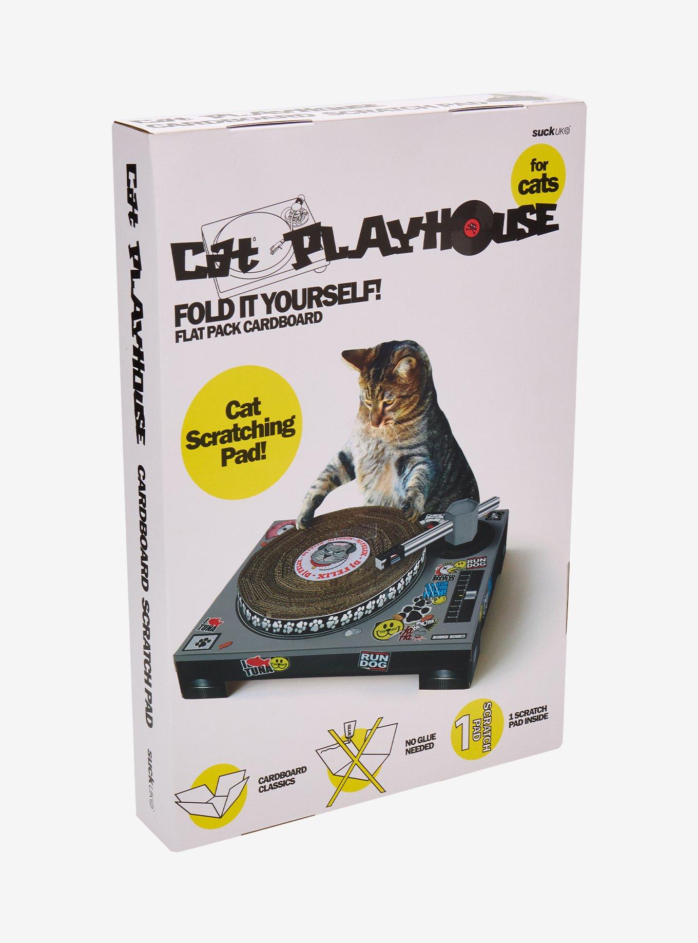 Cat Playhouse Cardboard Turntable Cat Scratcher, , hi-res