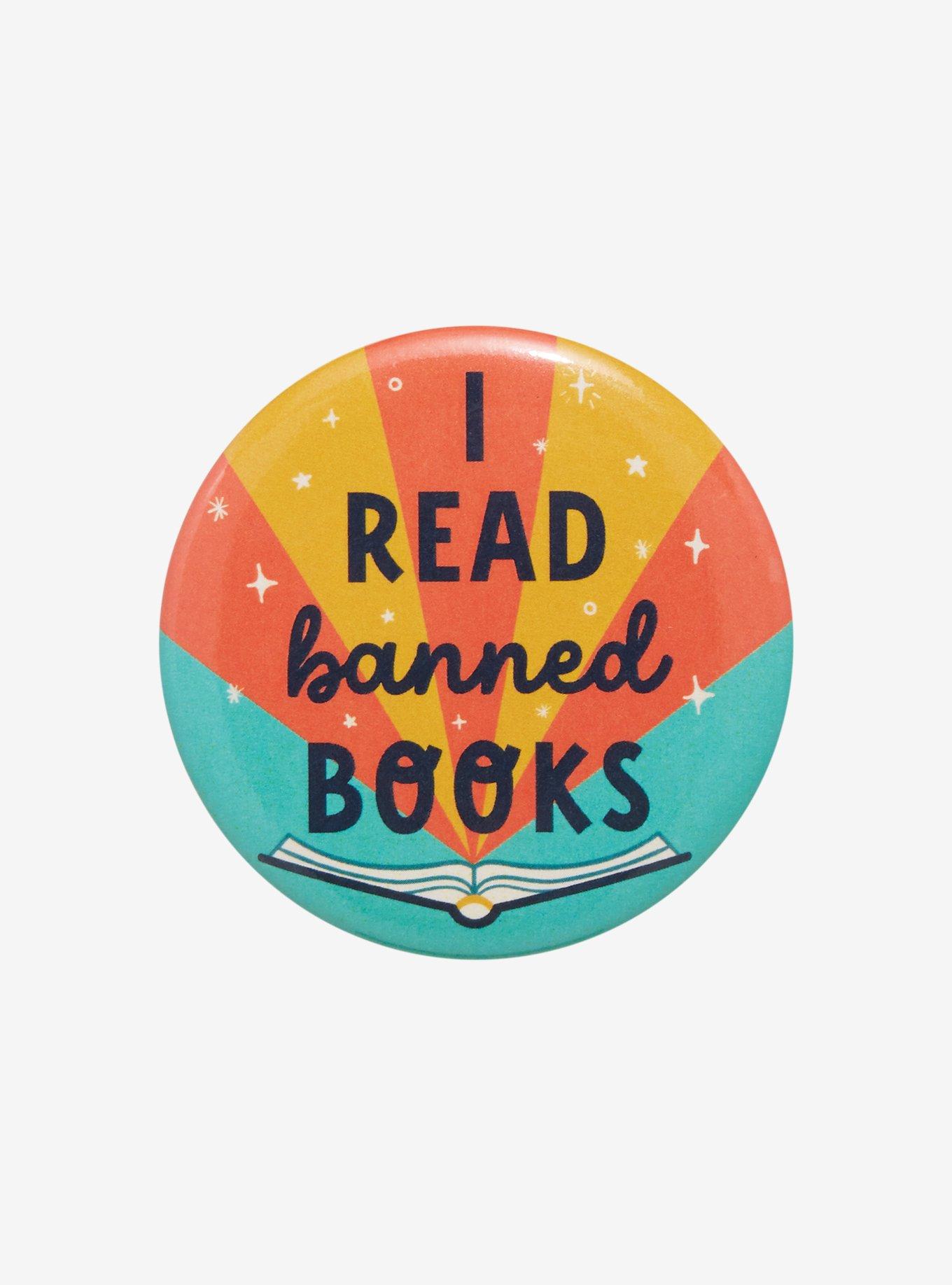 I Read Banned Books Circular Magnet, , hi-res