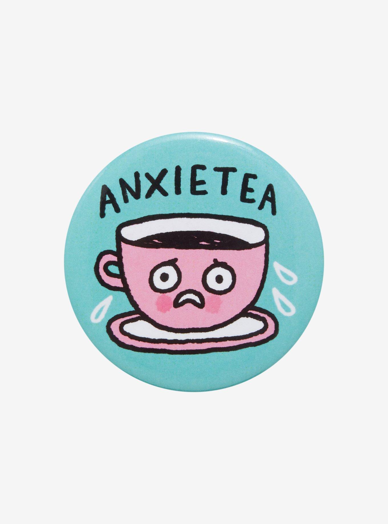 Anxietea Circular Magnet By Gemma Correll, , hi-res