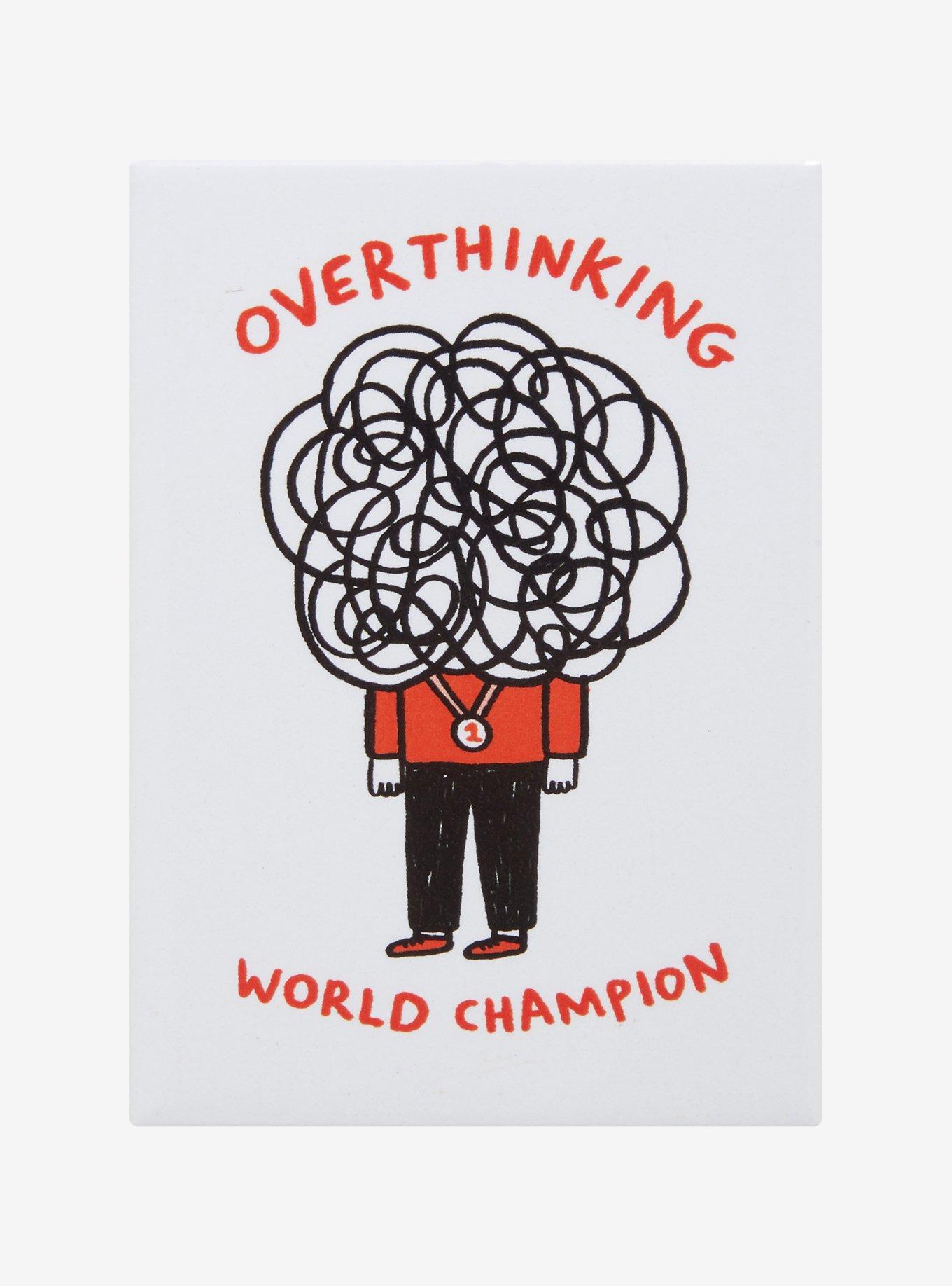Overthinking Champion Magnet By Gemma Correll, , hi-res