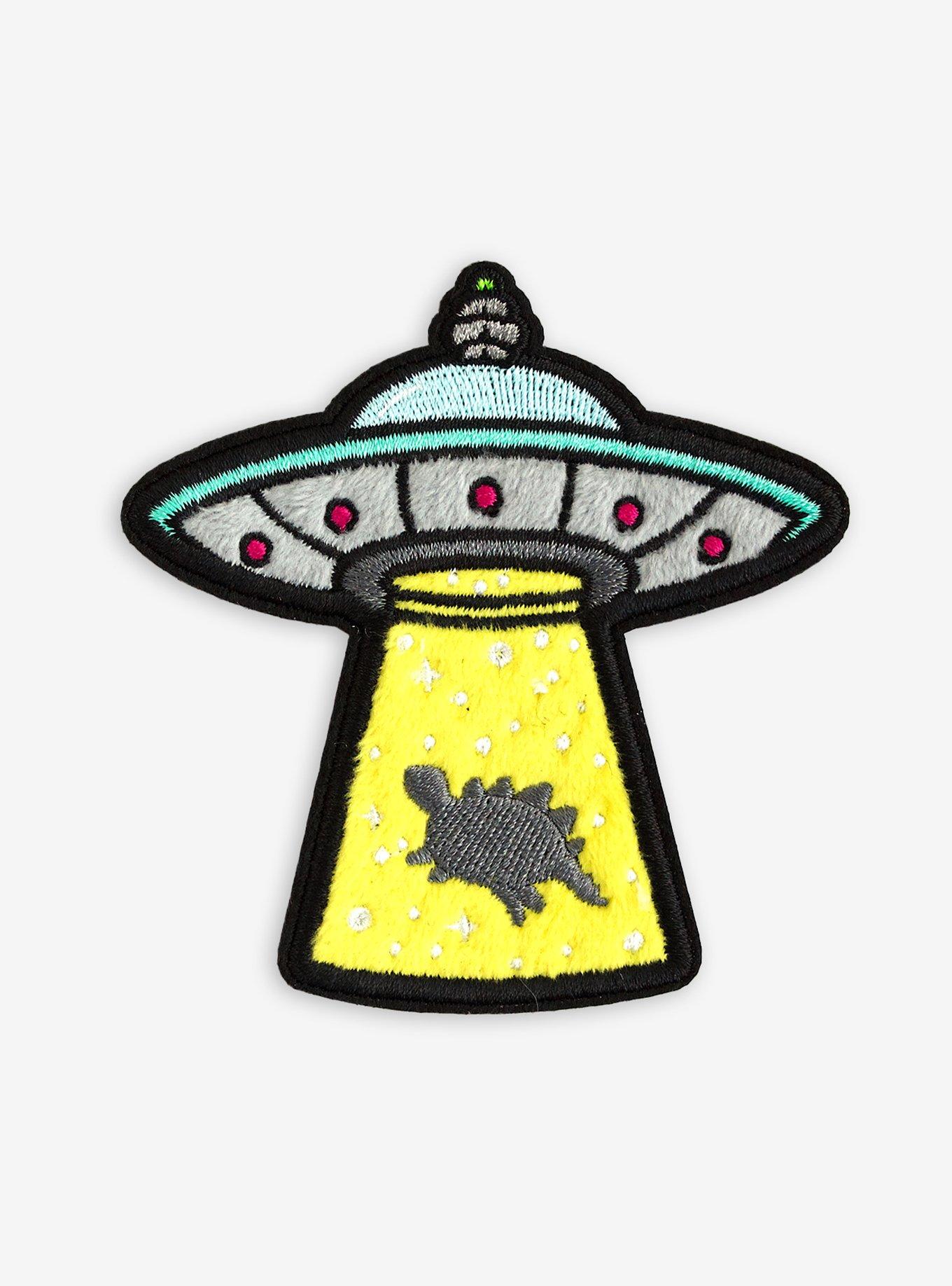 UFO Stegosaurus Patch, , hi-res