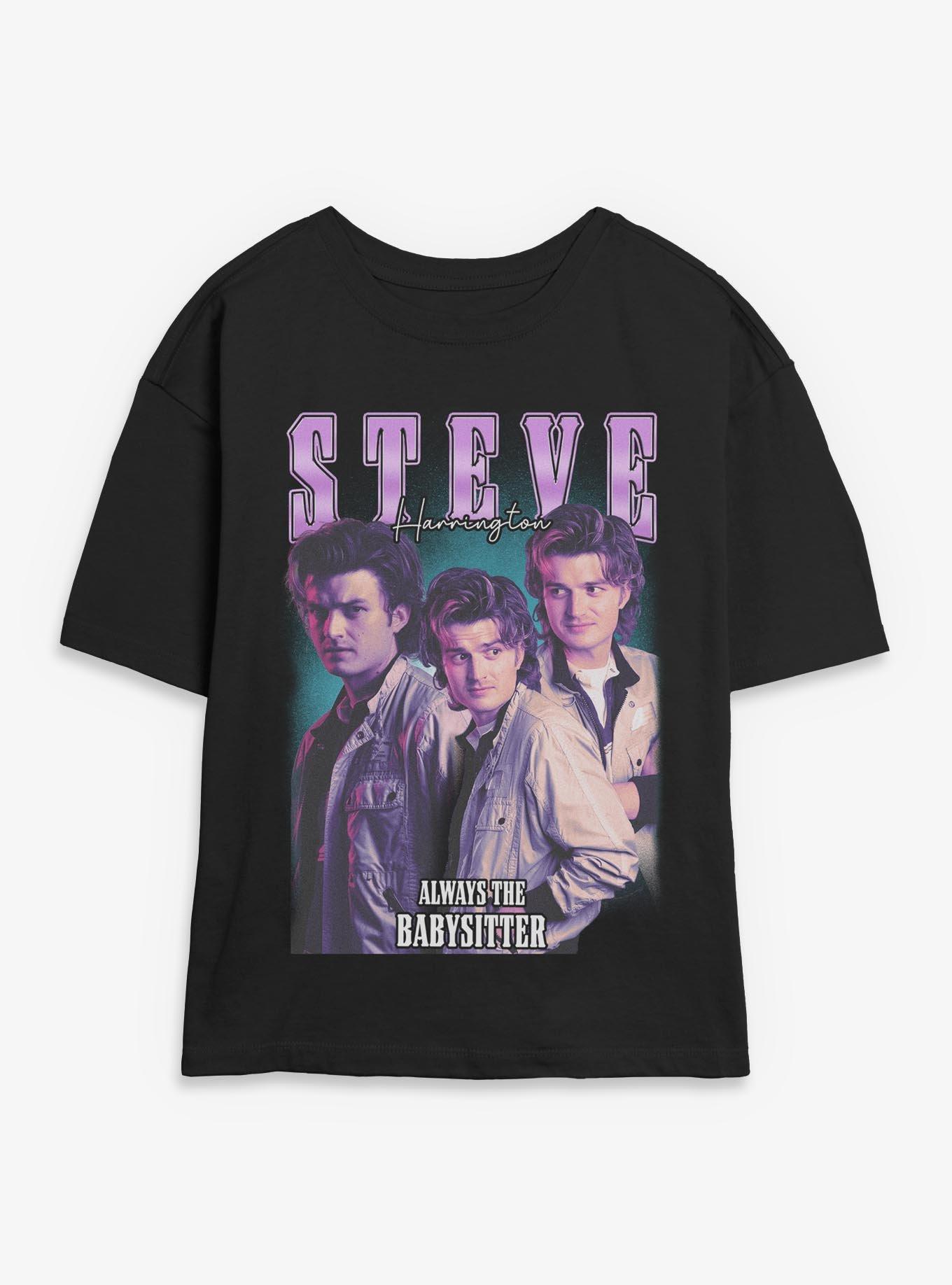 Stranger Things Steve Harrington Collage Girls Skimmer T-Shirt, , hi-res