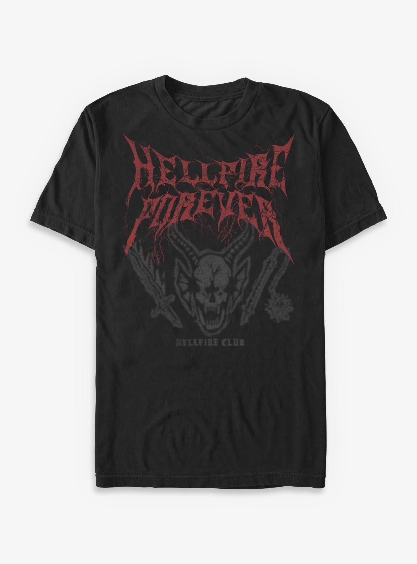 Stranger Things Hellfire Forever T-Shirt Hot Topic Exclusive, , hi-res