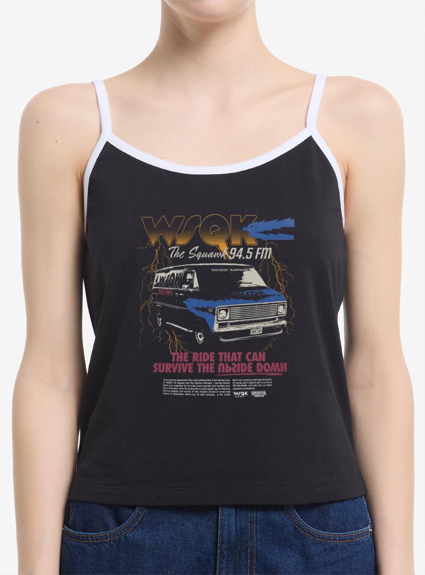 Stranger Things WSQK The Squawk Van Girls Cami Hot Topic Exclusive, , hi-res