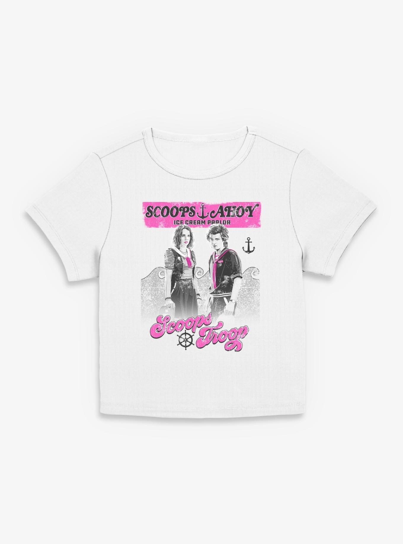 Stranger Things Steve and Robin Scoops Troop Girls Baby T-Shirt, , hi-res