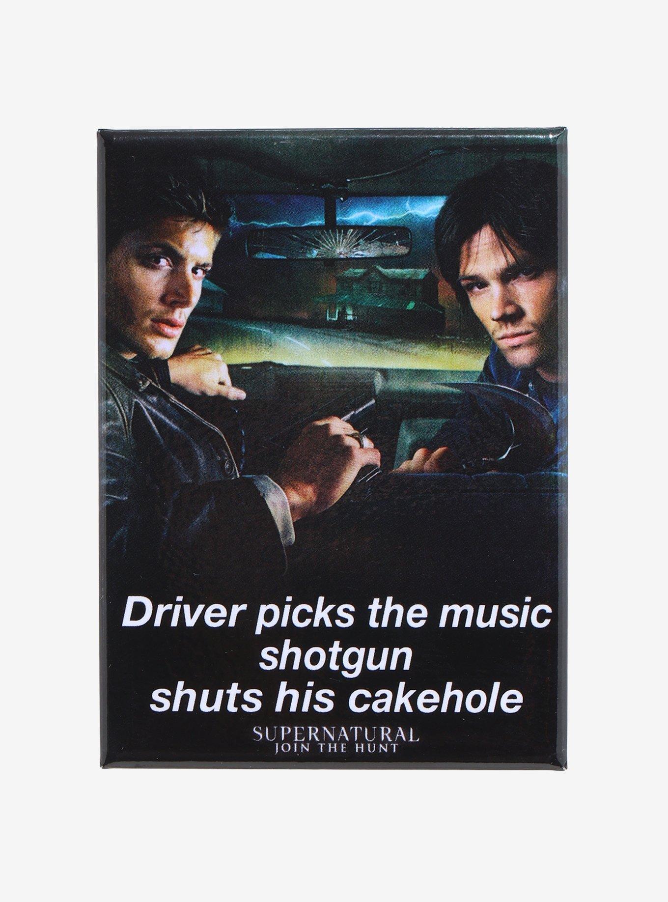 Supernatural Dean Shotgun Quote Magnet, , hi-res