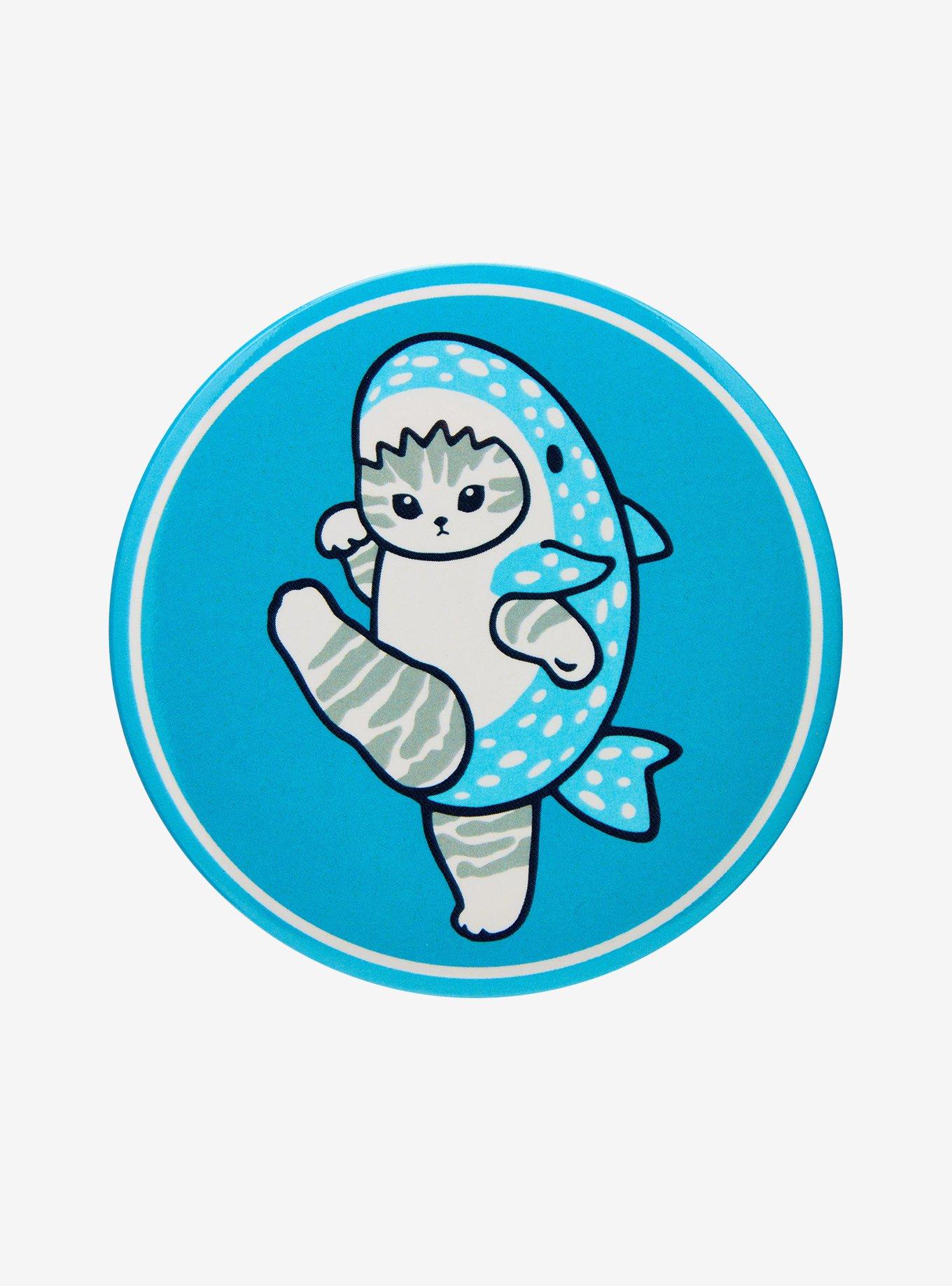 Mofusand Shark 3 Inch Button, , hi-res