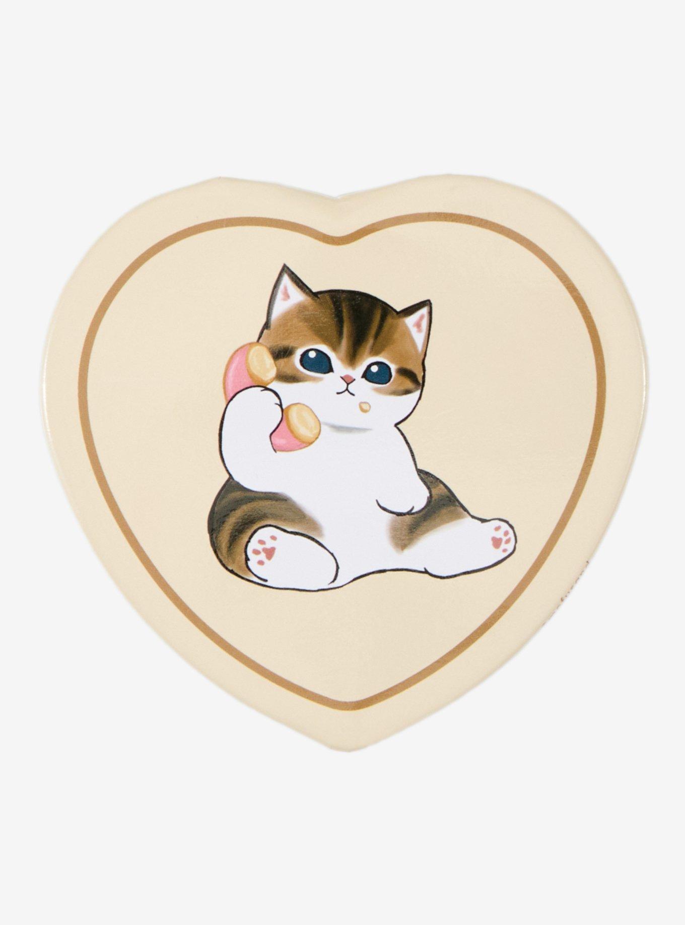 Mofusand Donut Heart 3 Inch Button, , hi-res