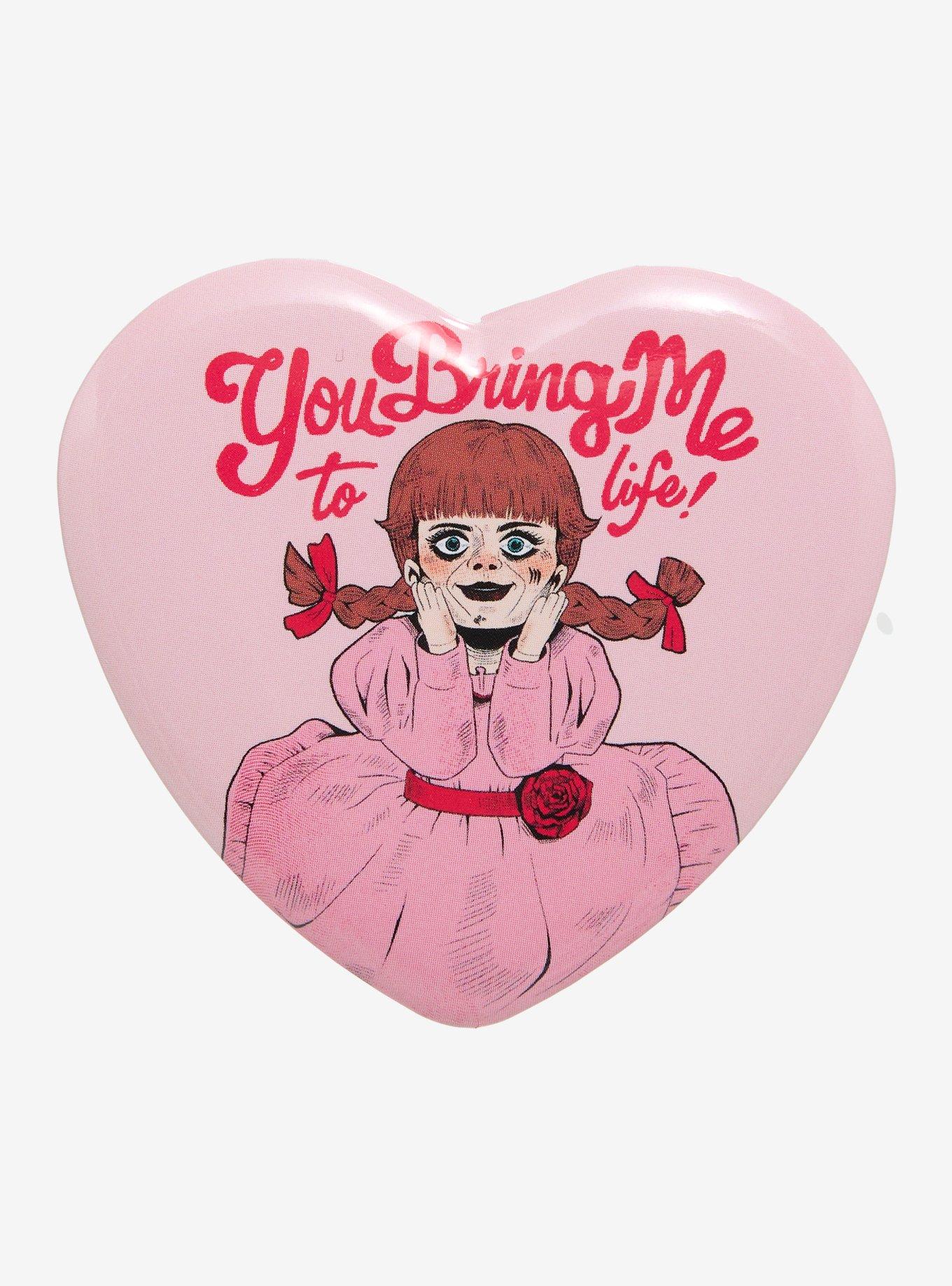 Annabelle Bring Me To Life Heart Button, , hi-res
