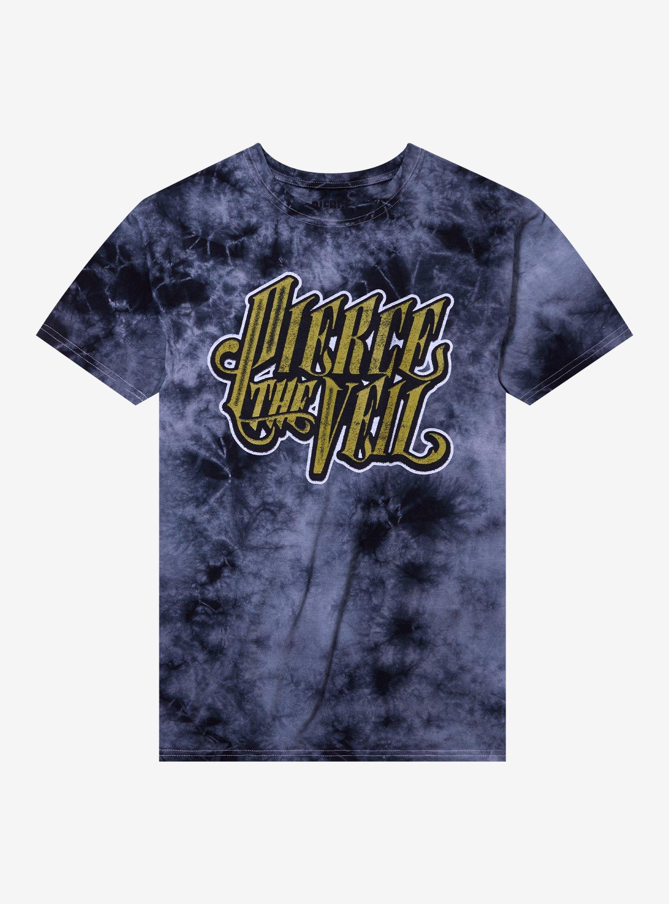 Pierce The Veil Black & White Tie-Dye T-Shirt, , hi-res