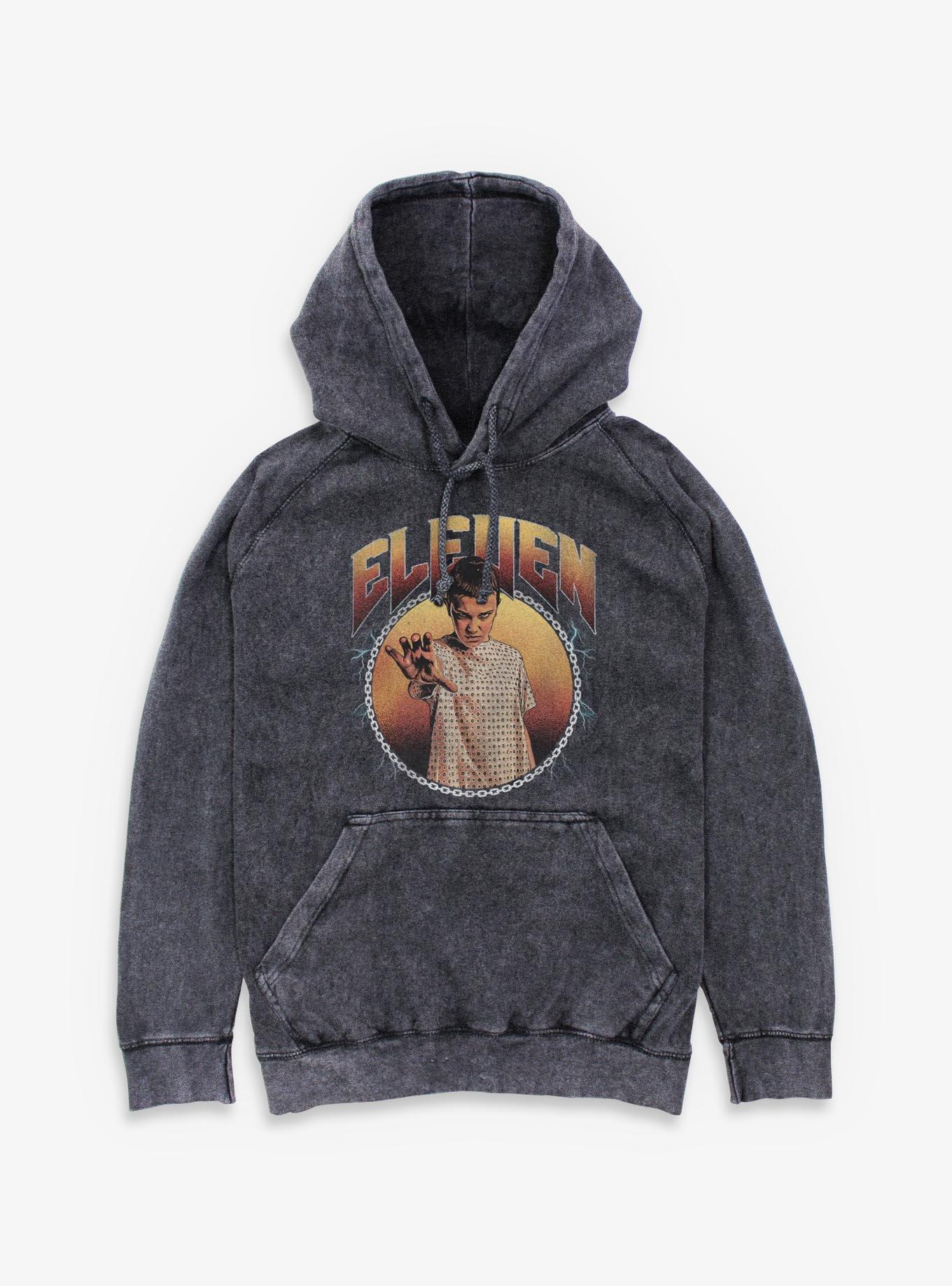 Stranger Things Heavy Metal Eleven Mineral Wash Hoodie, , hi-res