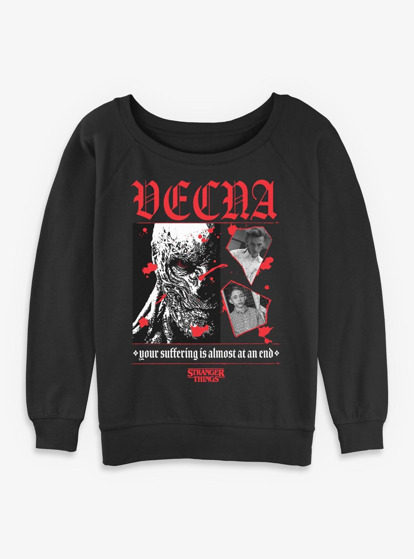 Stranger Things Vecna To The End Girls Slouchy Sweatshirt