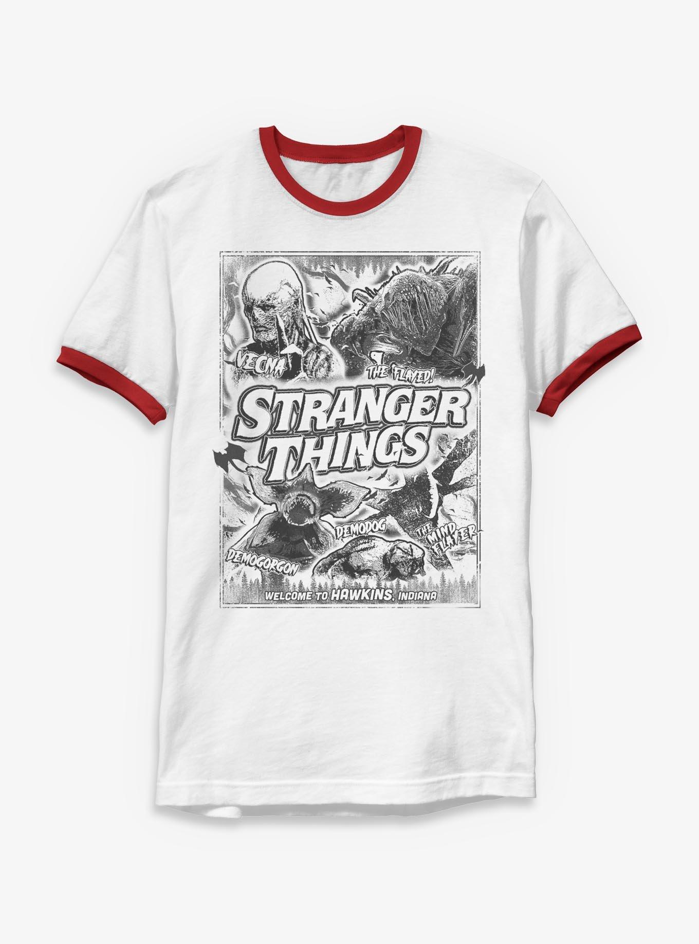 Stranger Things Monsters Ringer T-Shirt