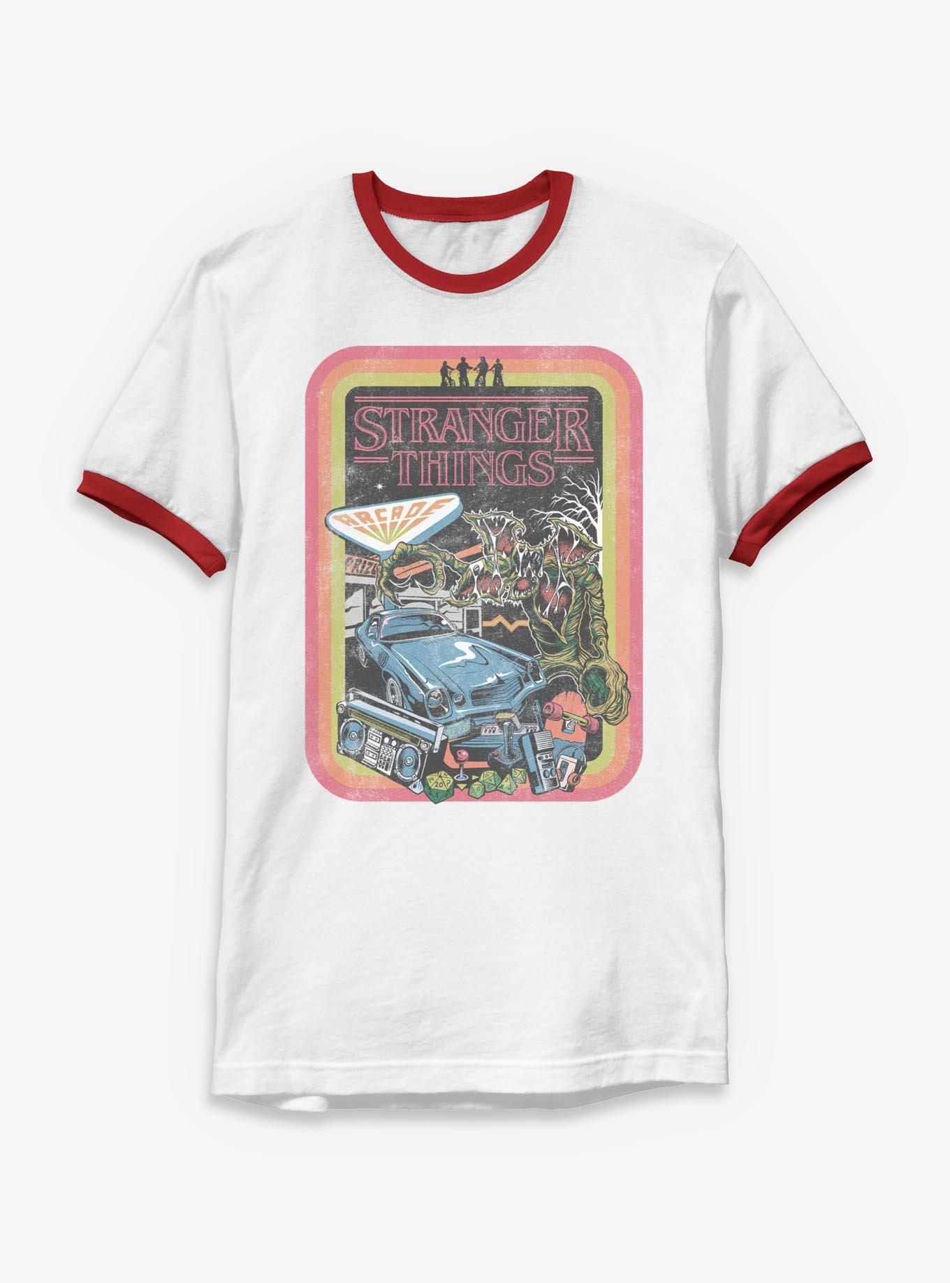 Stranger Things Retro Collage Ringer T-Shirt, , hi-res