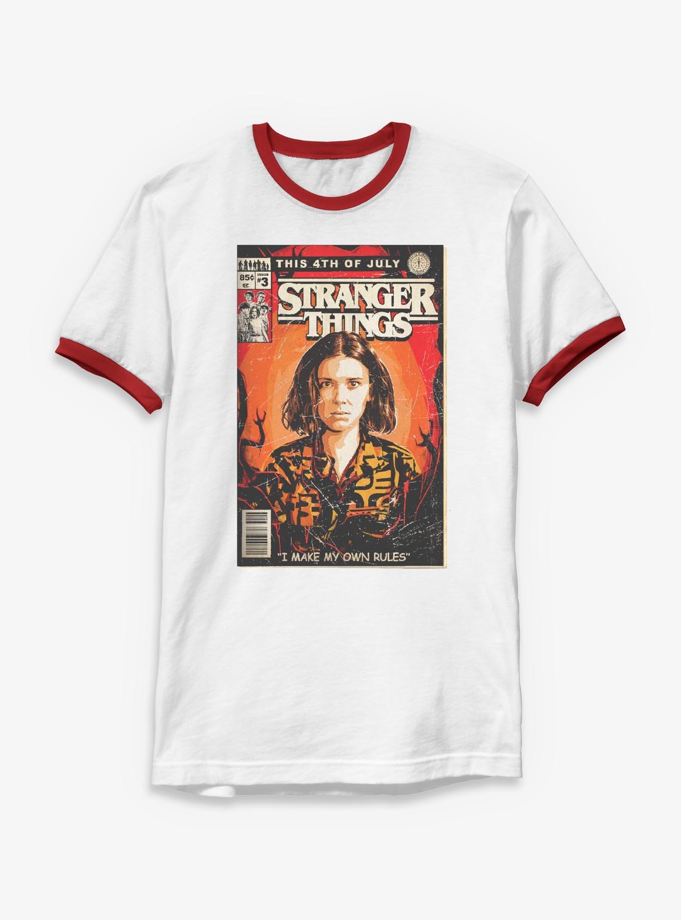 Stranger Things Comic Book Ringer T-Shirt